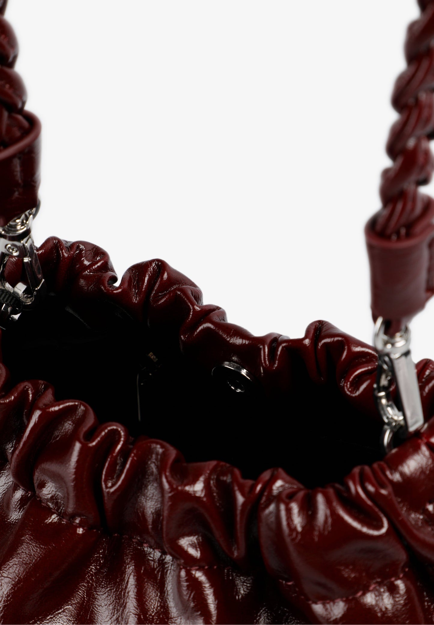 HANDTAS MET DUBBELE KETTING