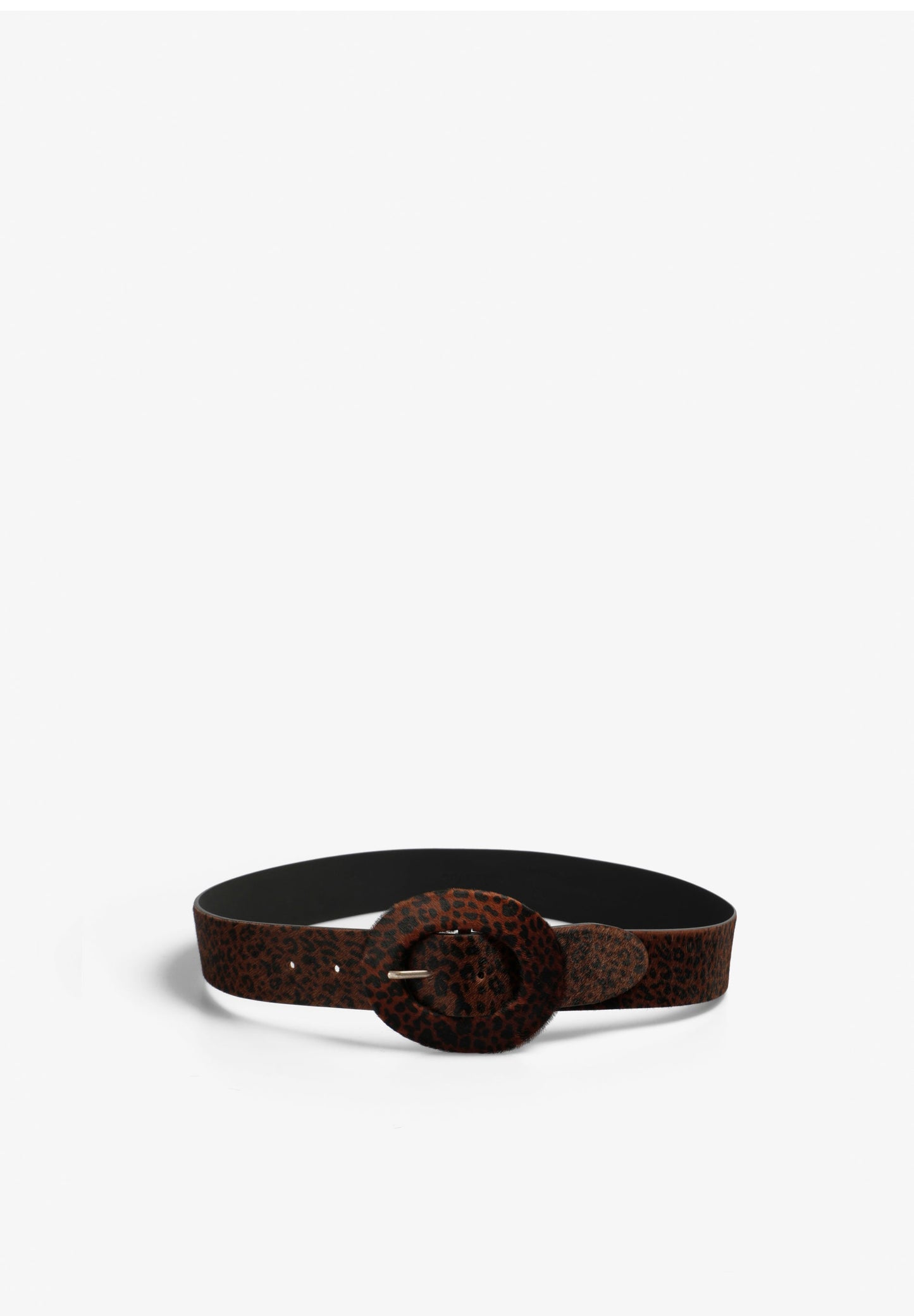 ANIMAL PRINT LEATHER BELT