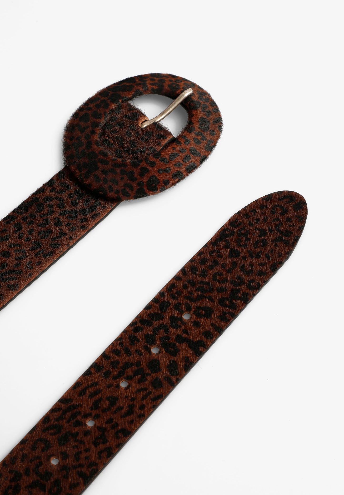 ANIMAL PRINT LEATHER BELT