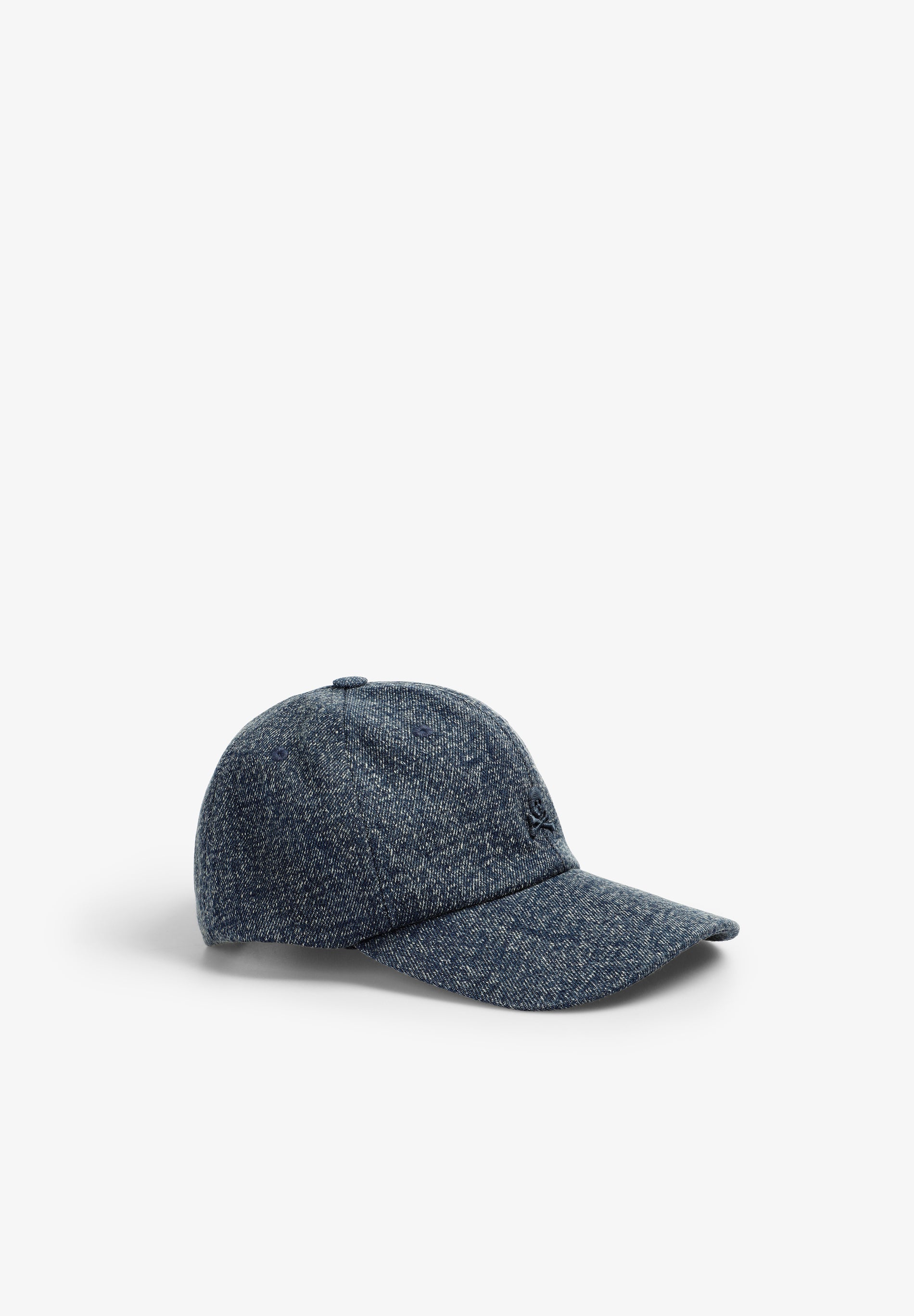 FADED-EFFECT DENIM CAP