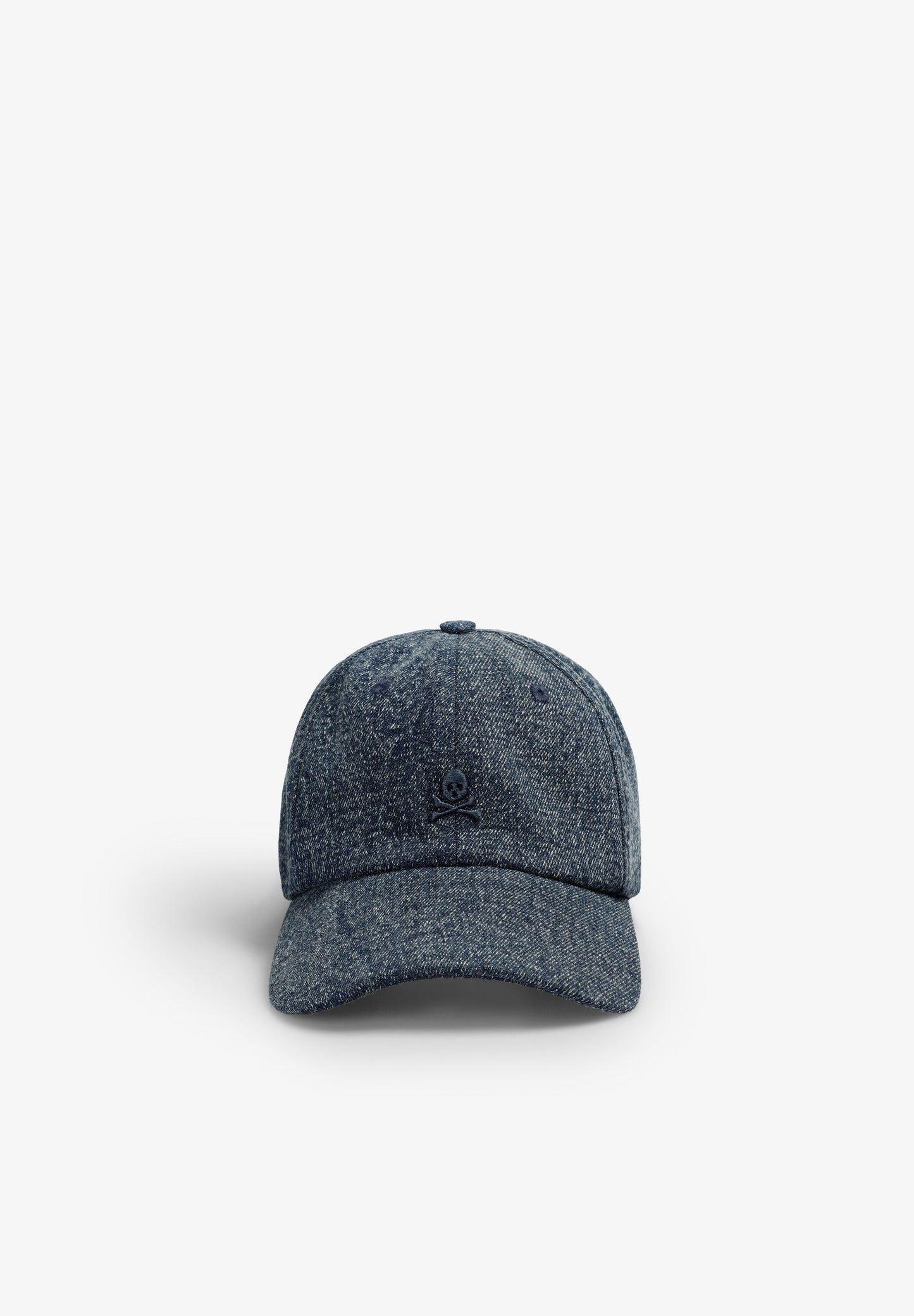 FADED-EFFECT DENIM CAP