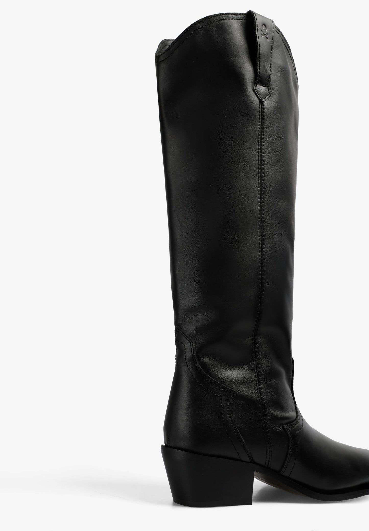 LEATHER KNEE-HIGH COWBOY BOOTS