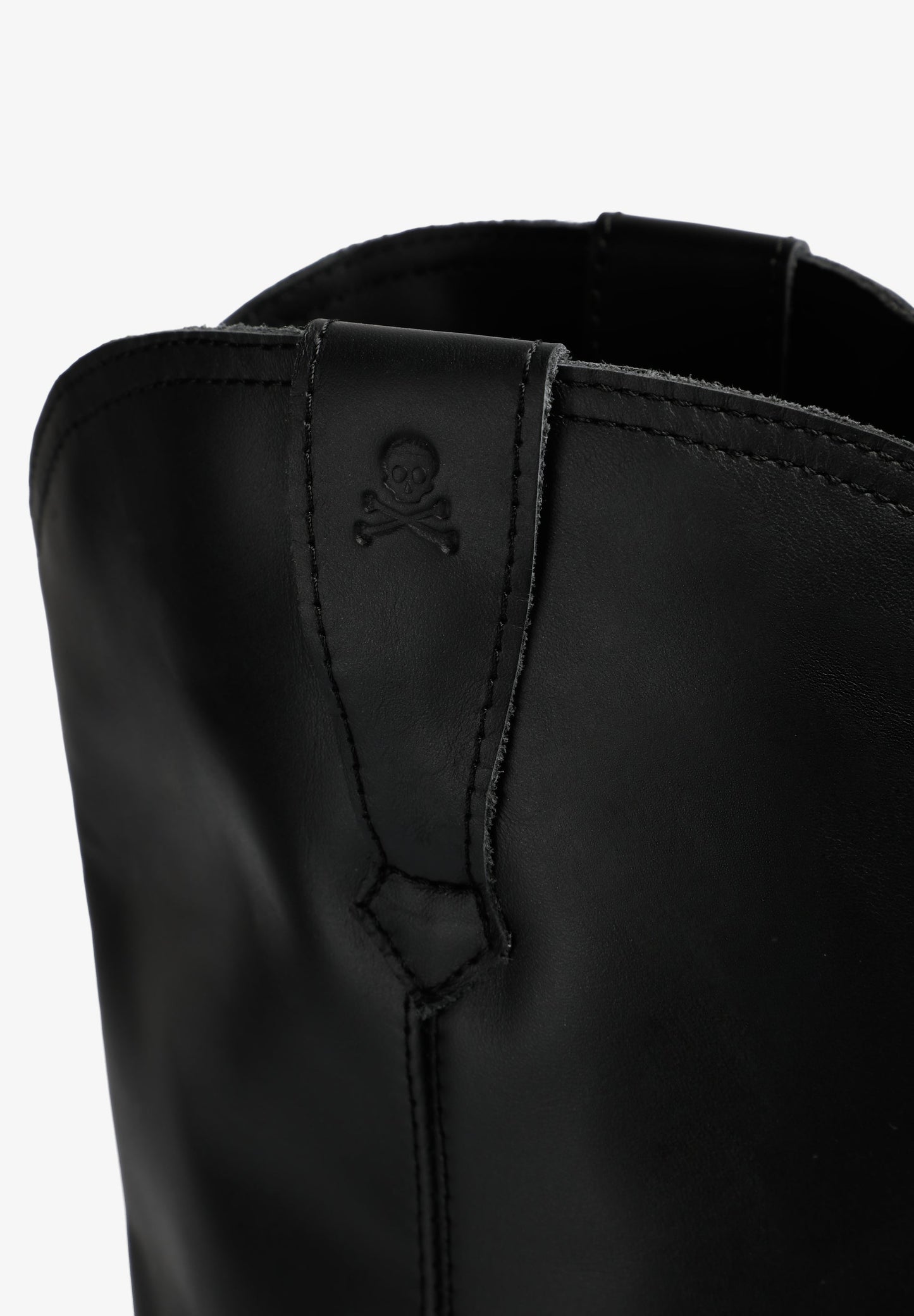 LEATHER KNEE-HIGH COWBOY BOOTS