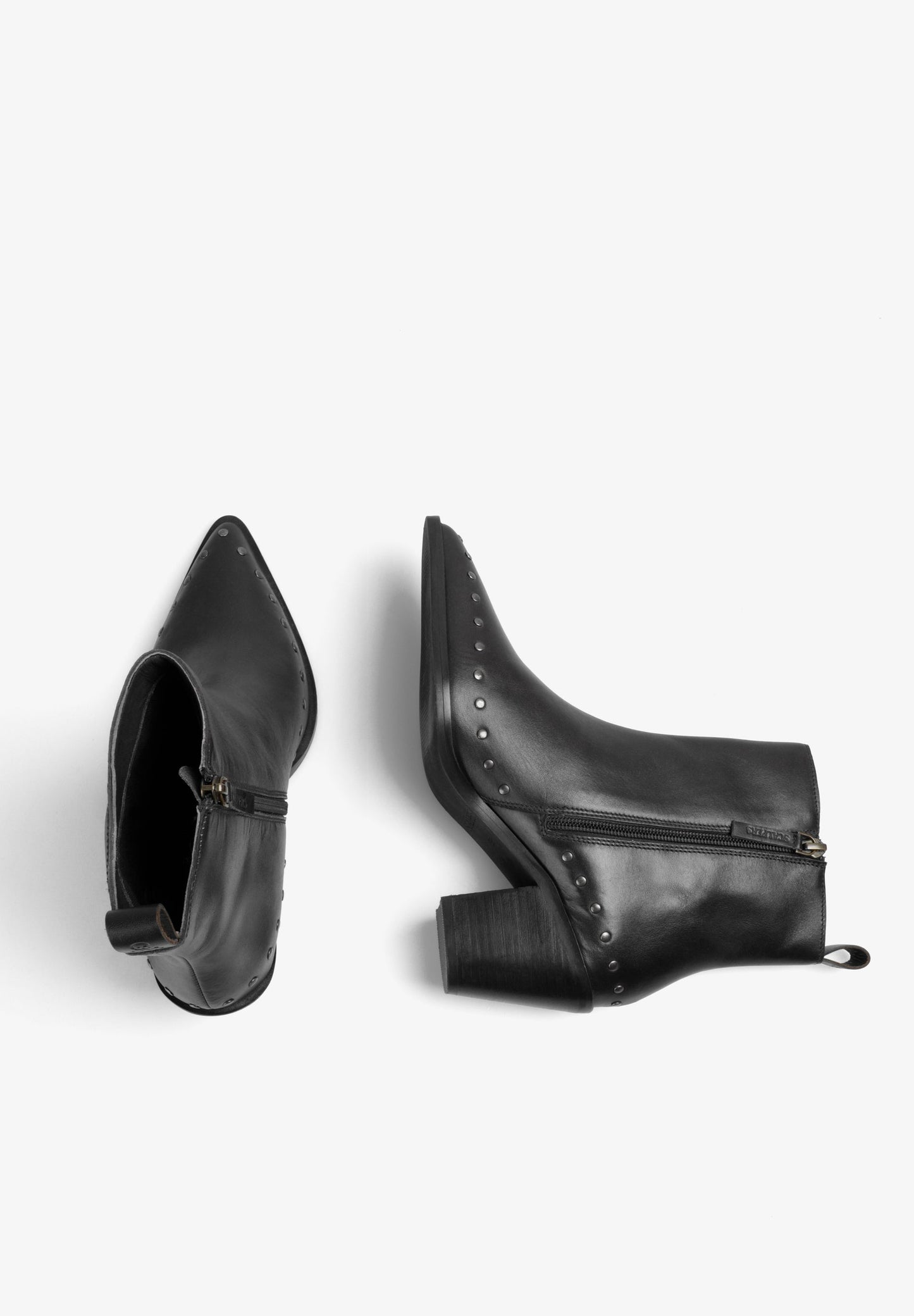 STUDDED LEATHER BOOTS