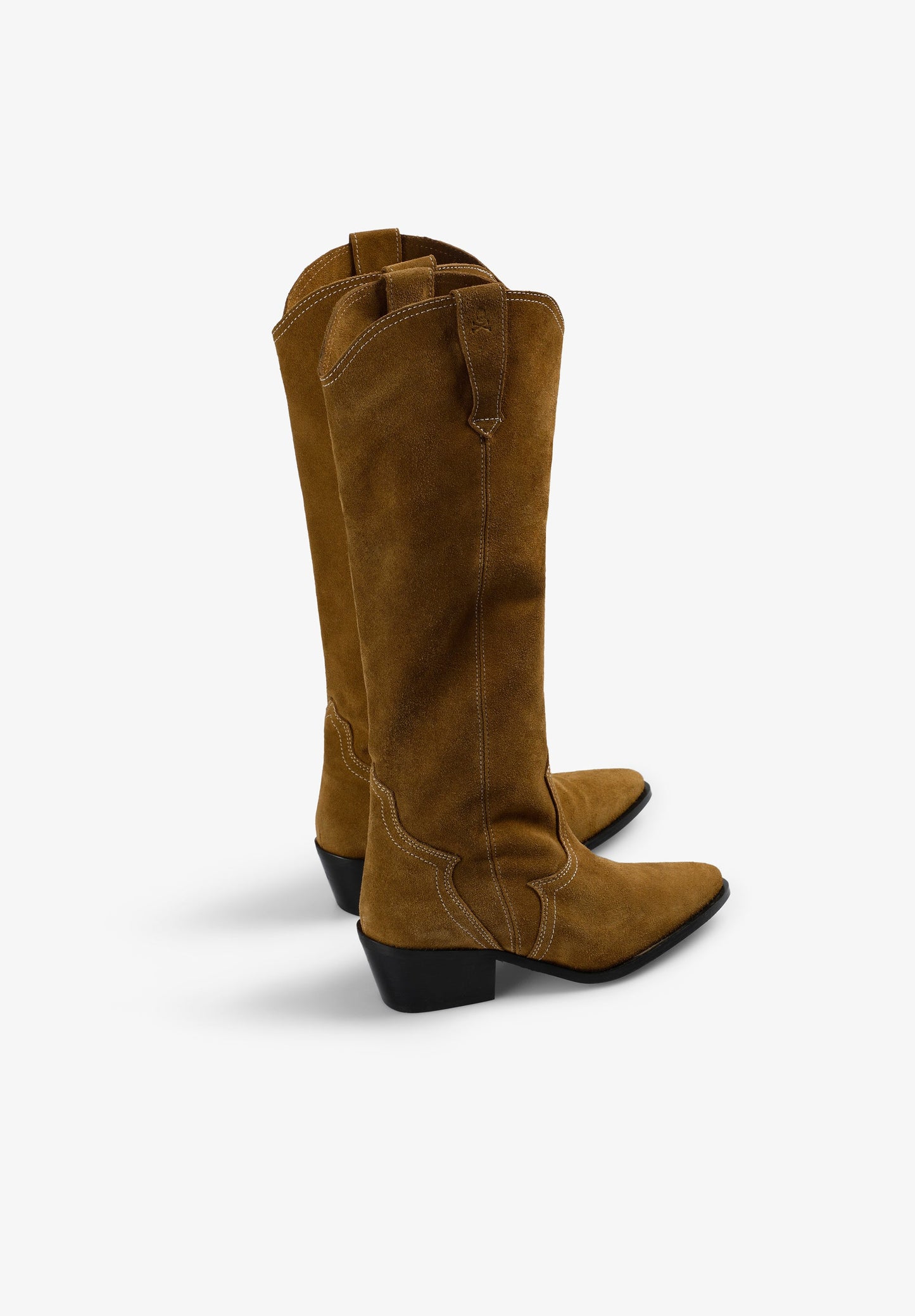 LEATHER KNEE-HIGH COWBOY BOOTS