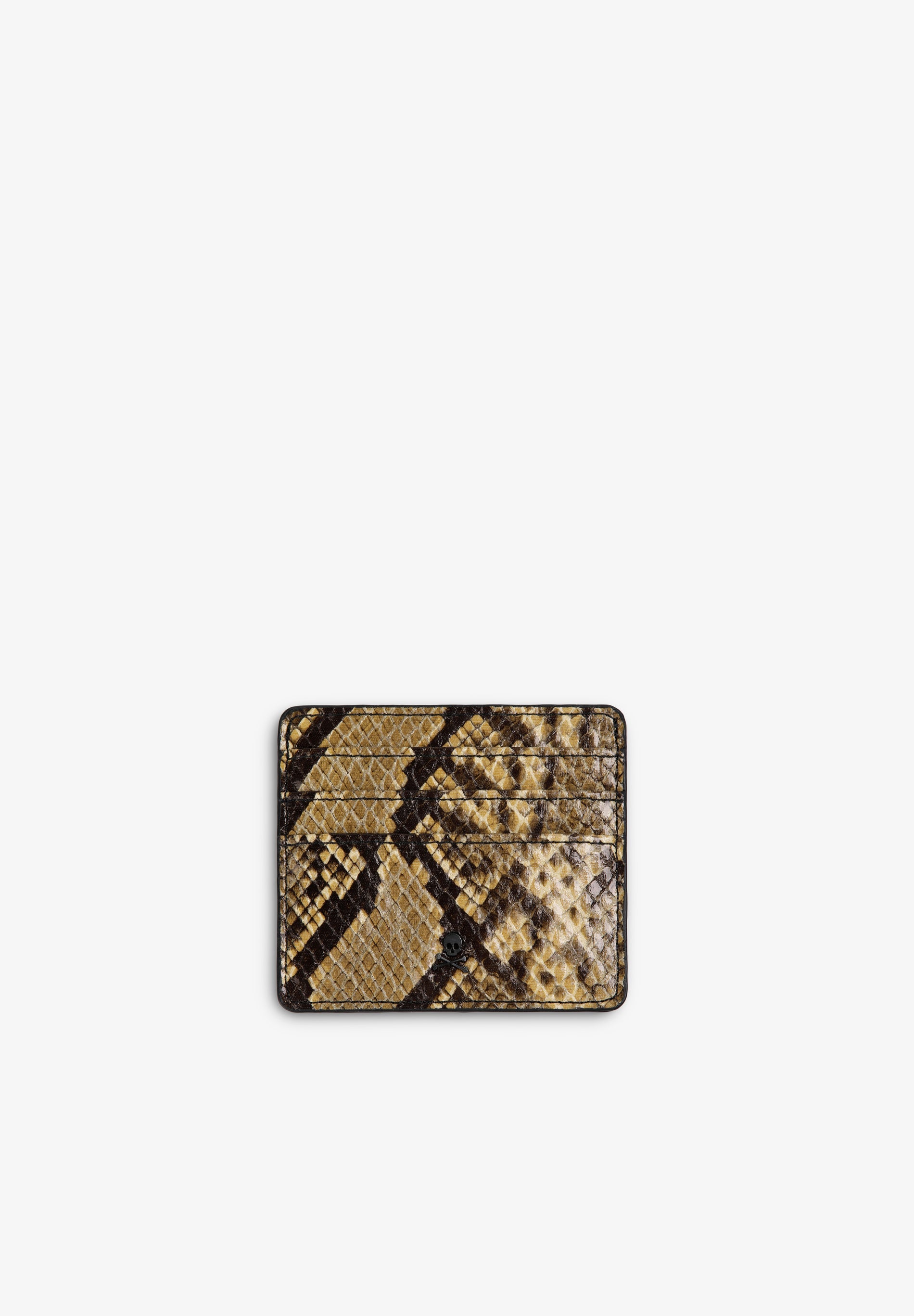 ANIMAL PRINT LEATHER CARD HOLDER