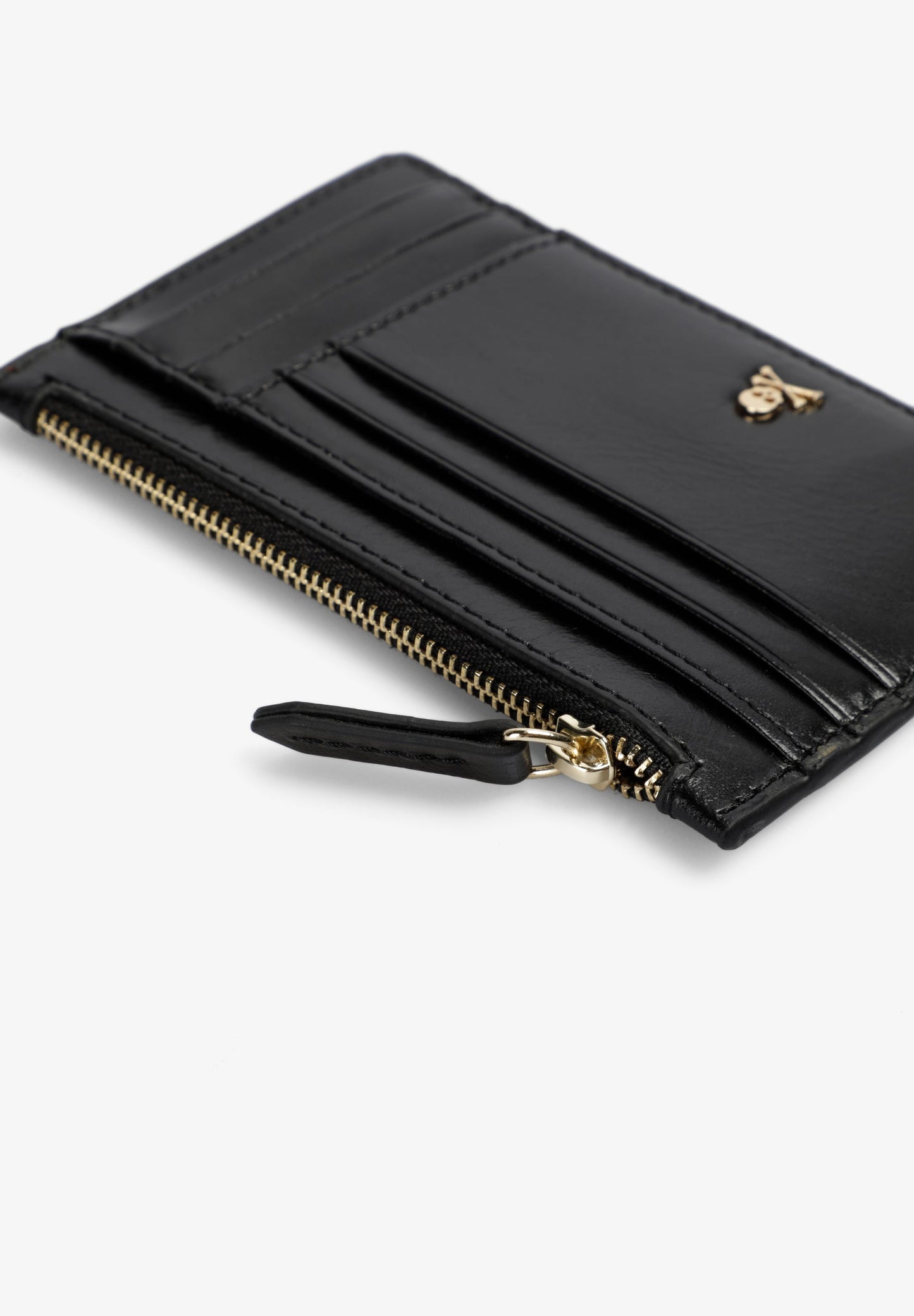 LEATHER CARD HOLDER WITH ZIP
