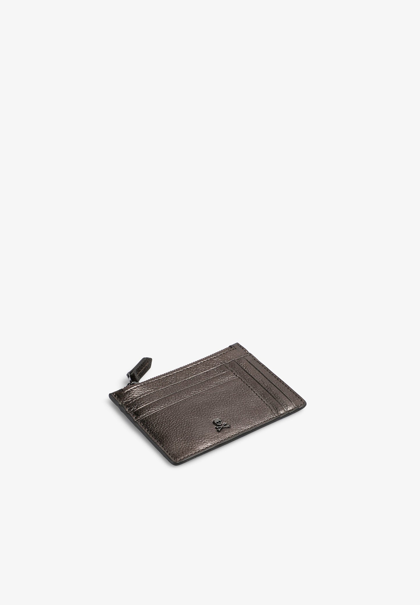LEATHER CARD HOLDER WITH ZIP