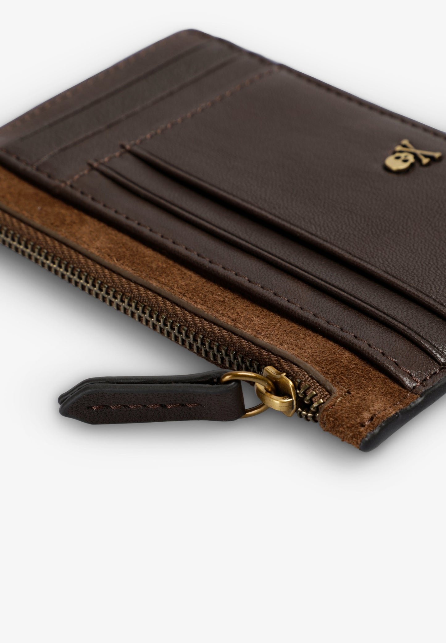LEATHER CARD HOLDER WITH ZIP