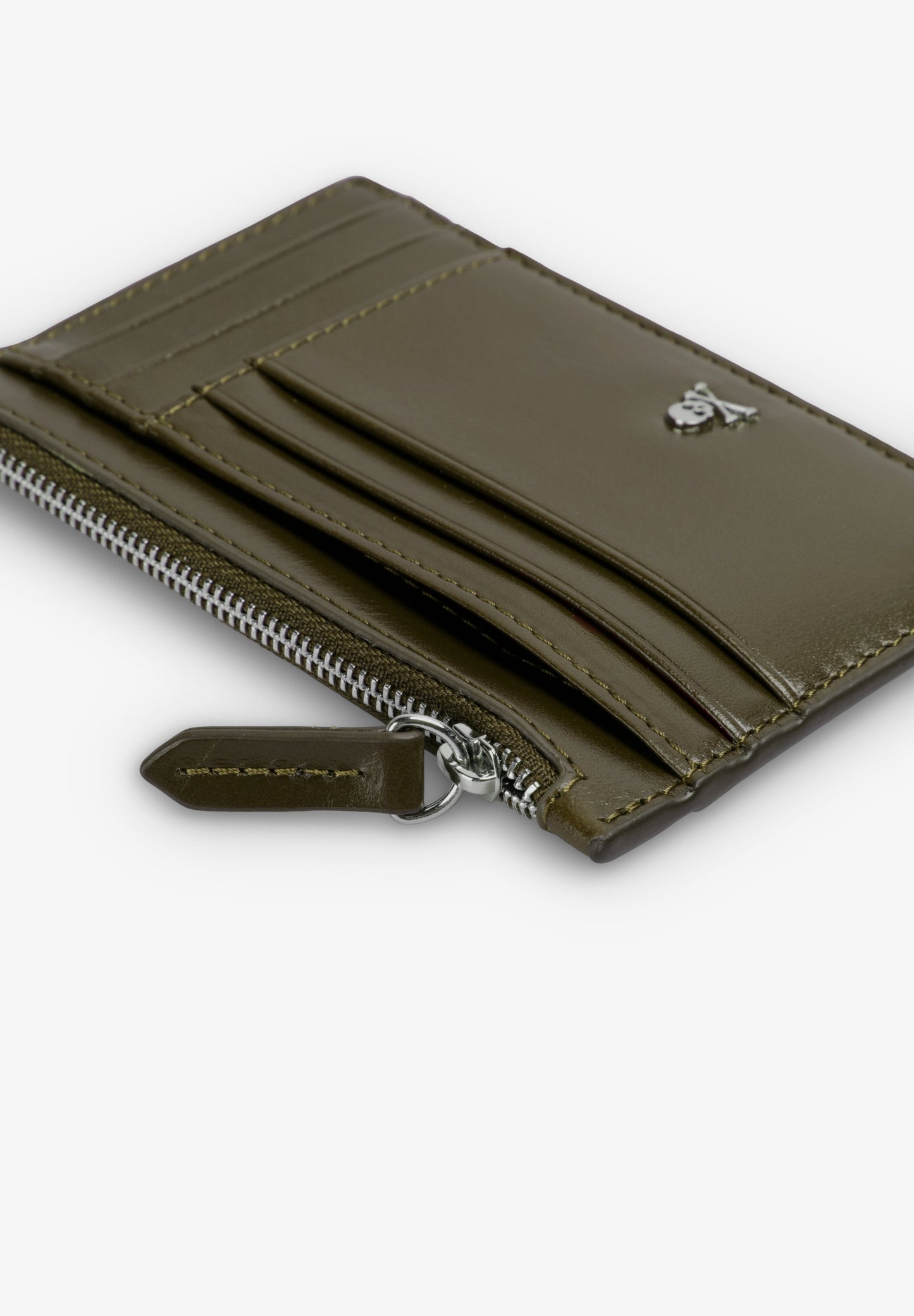 LEATHER CARD HOLDER WITH ZIP