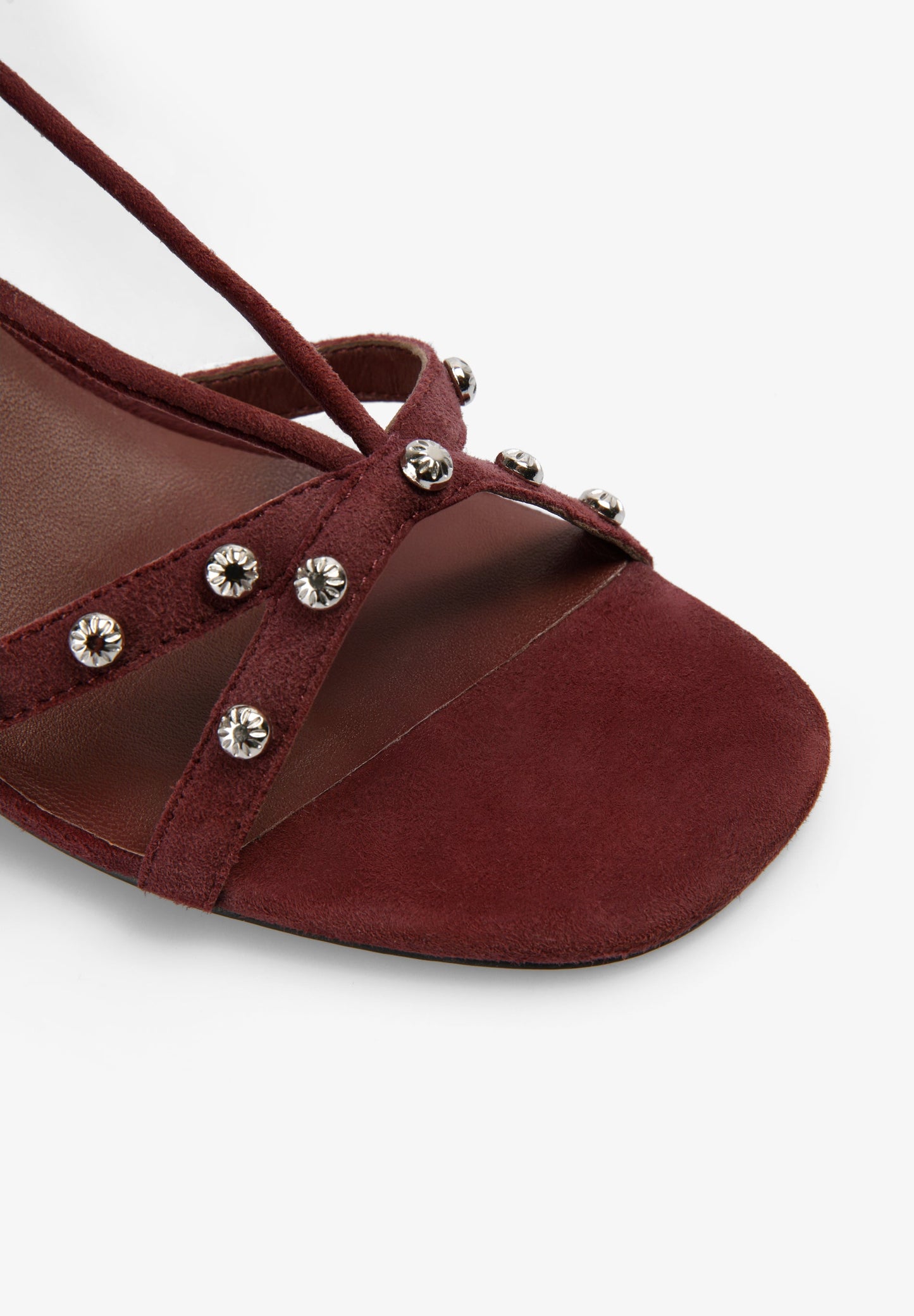 HEELED SANDALS WITH RHINESTONES