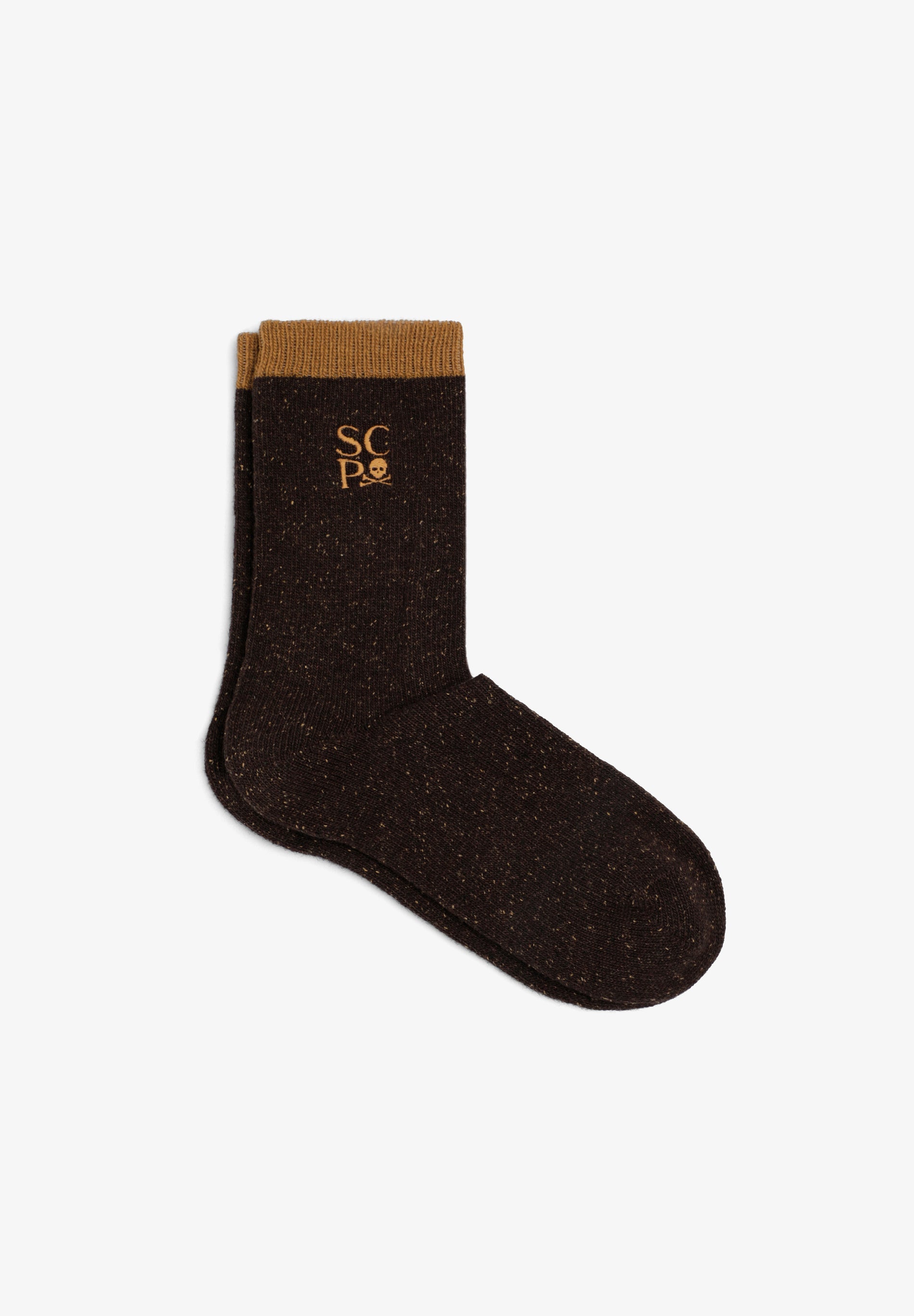 CONTRAST EMBROIDERED SOCKS