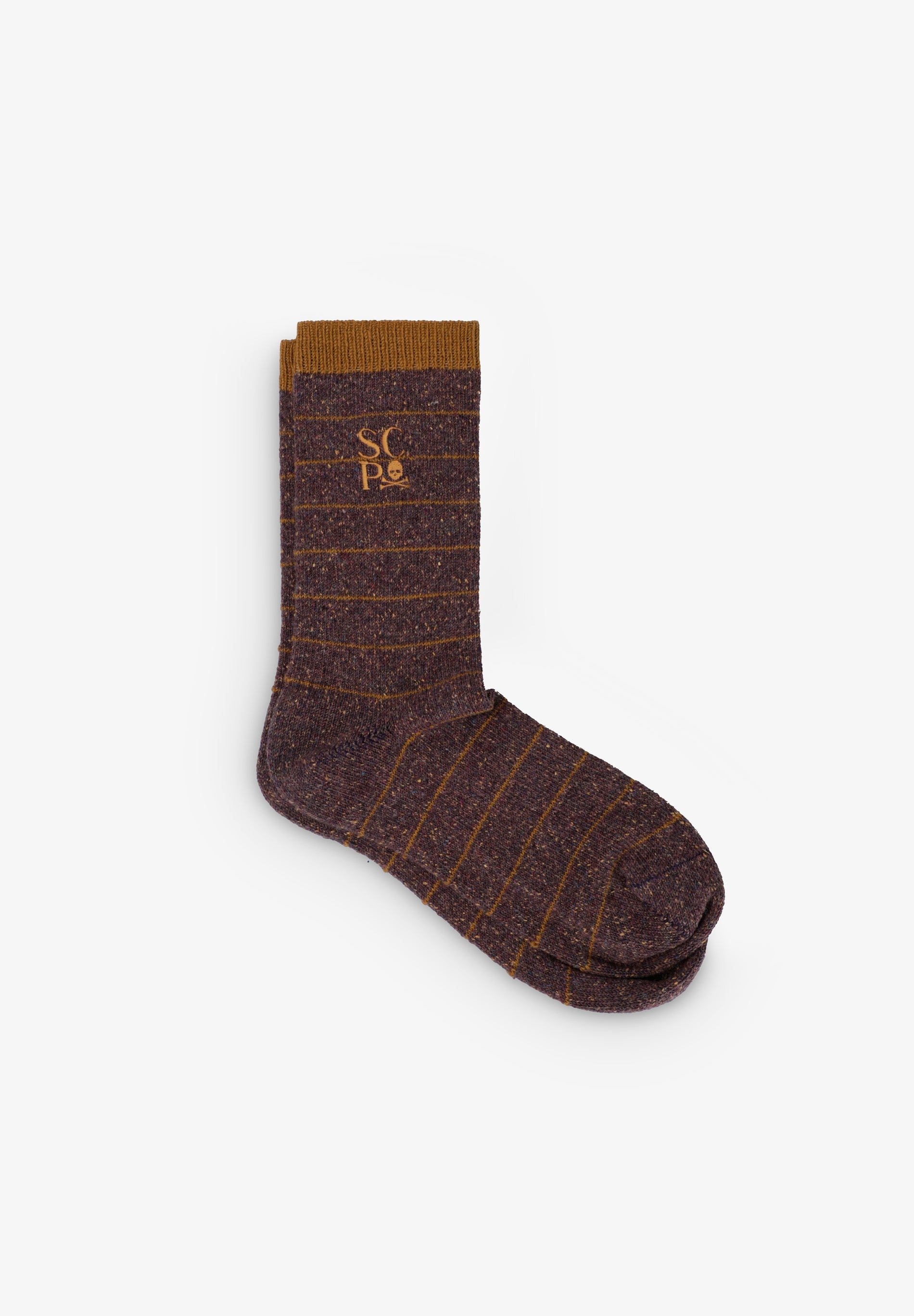 CONTRAST STRIPED SOCKS