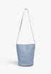 BUCKET BAG IN 100% BRAIDED LEATHER