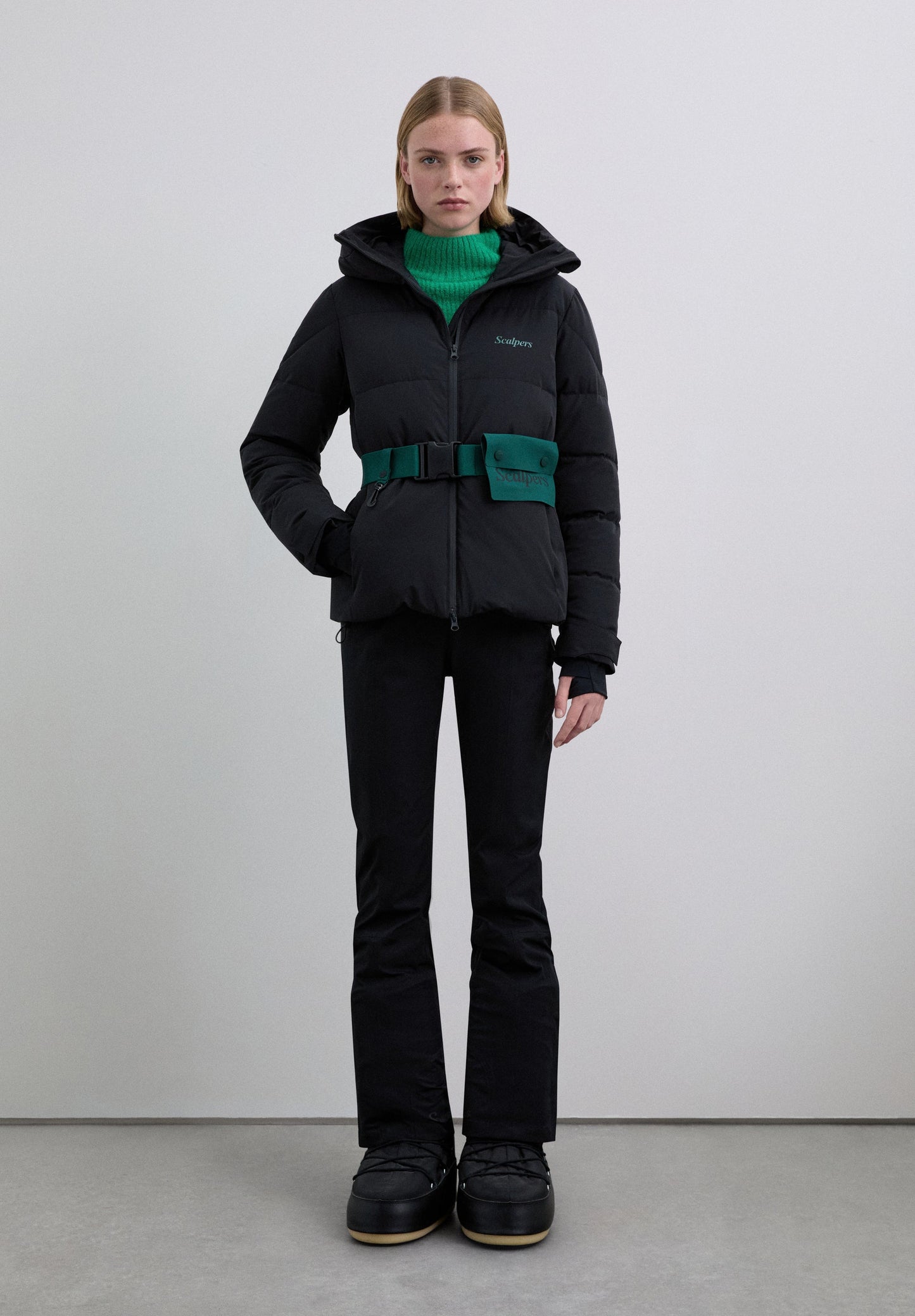 BELTED SKI JACKET