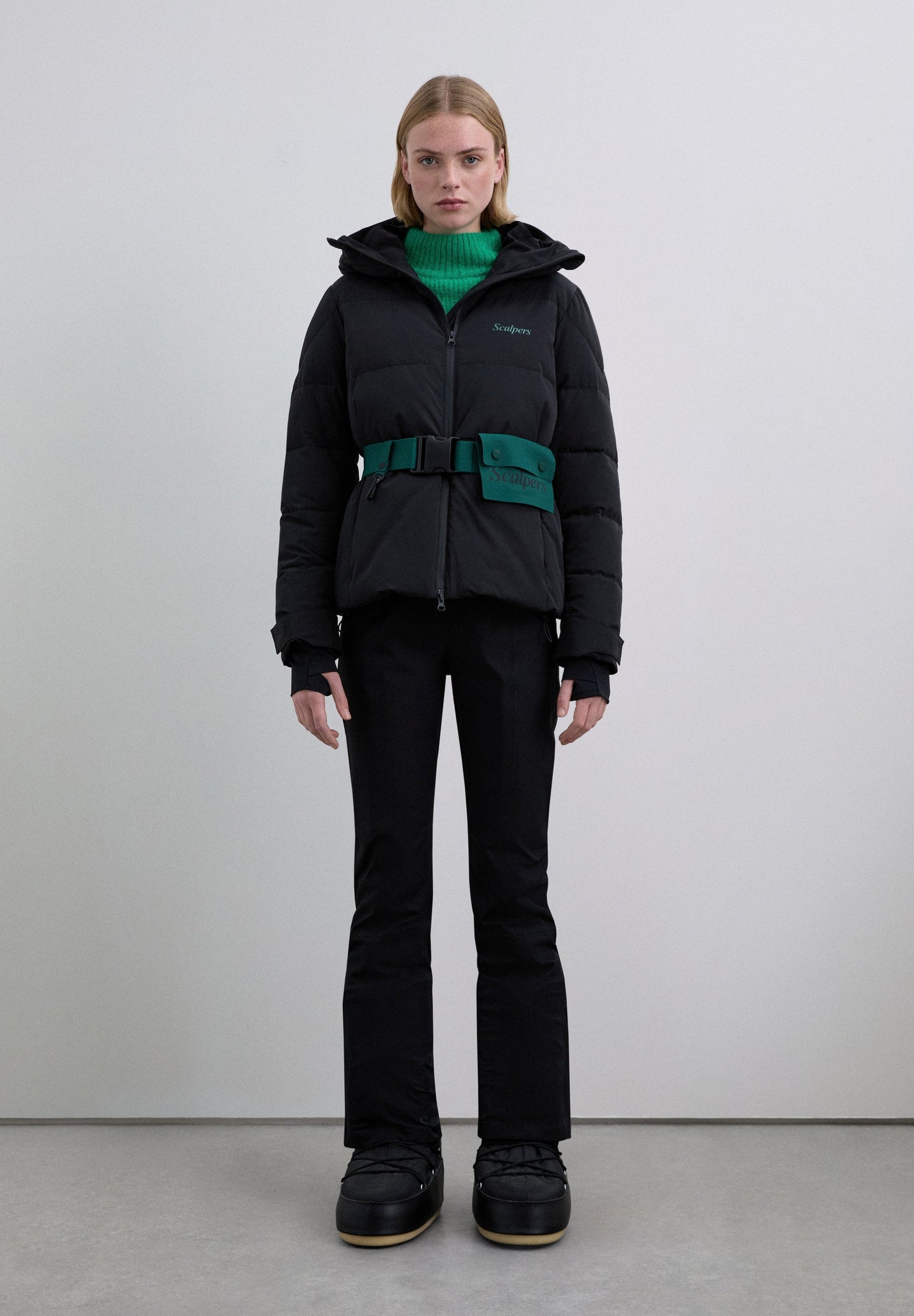 BELTED SKI JACKET