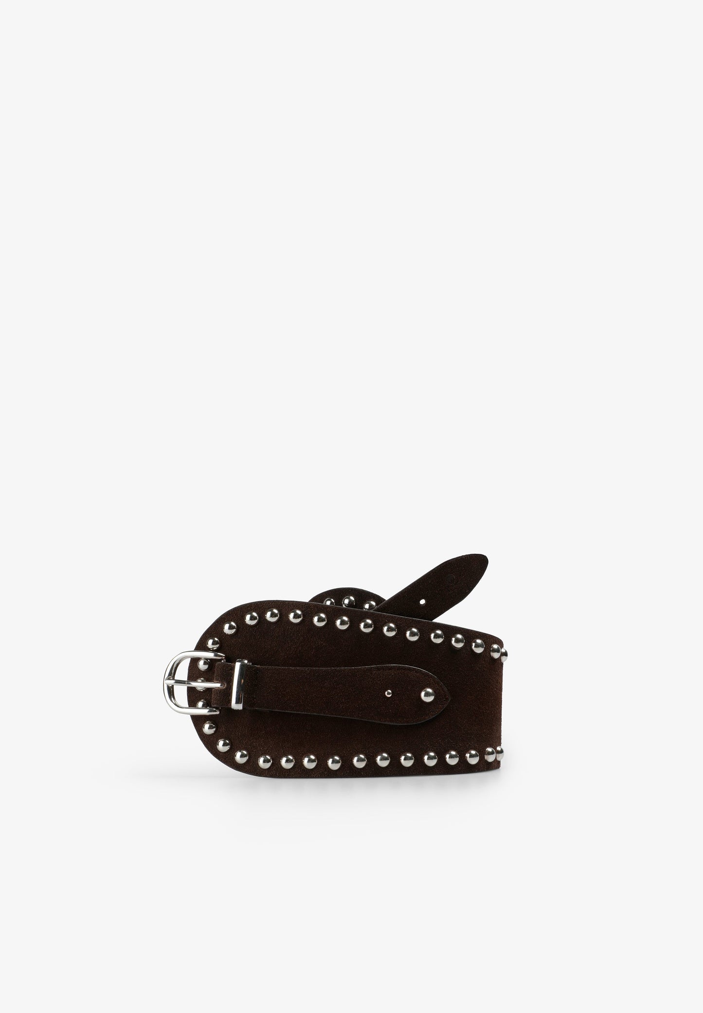 STUDDED SUEDE SASH BELT
