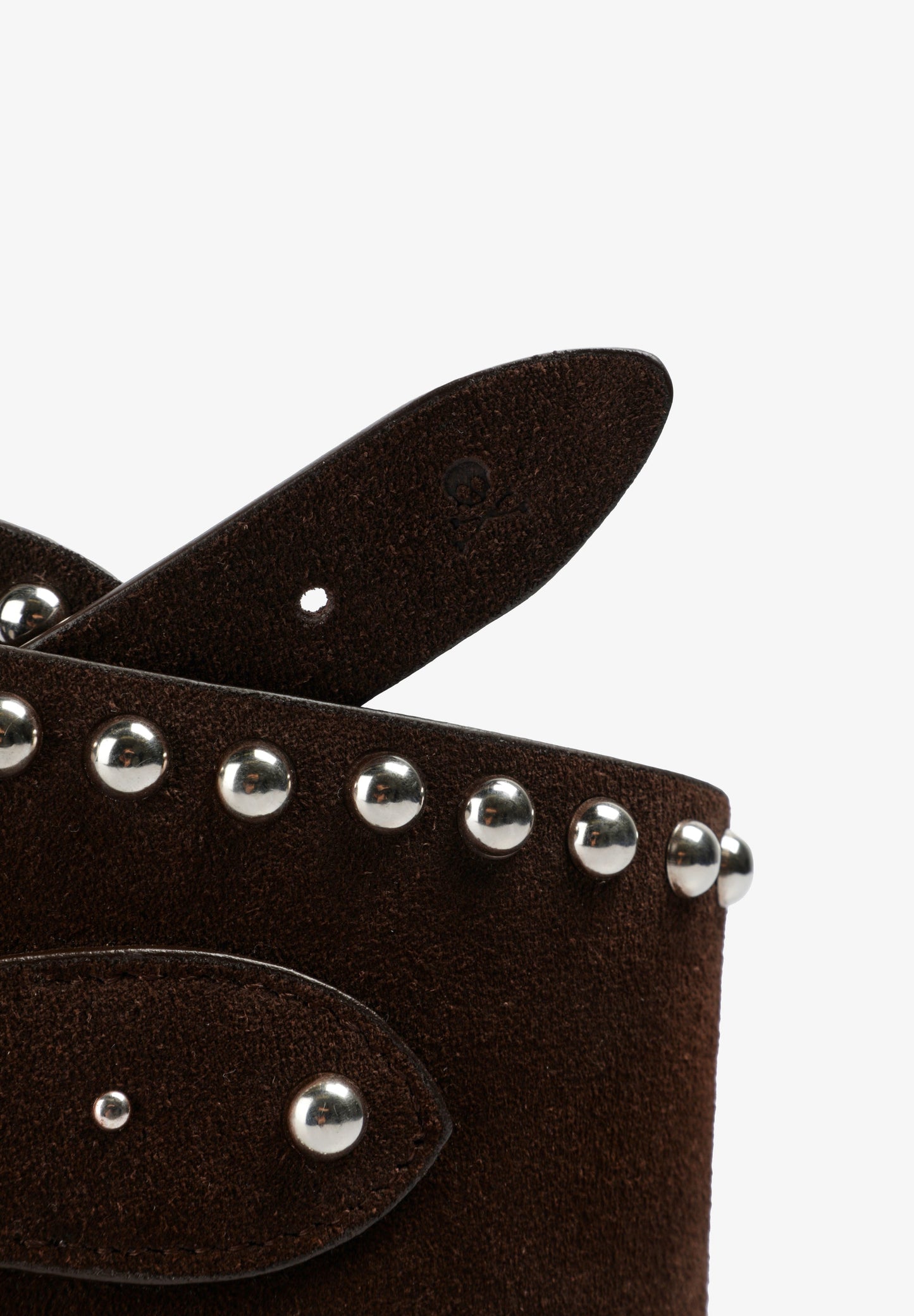 STUDDED SUEDE SASH BELT