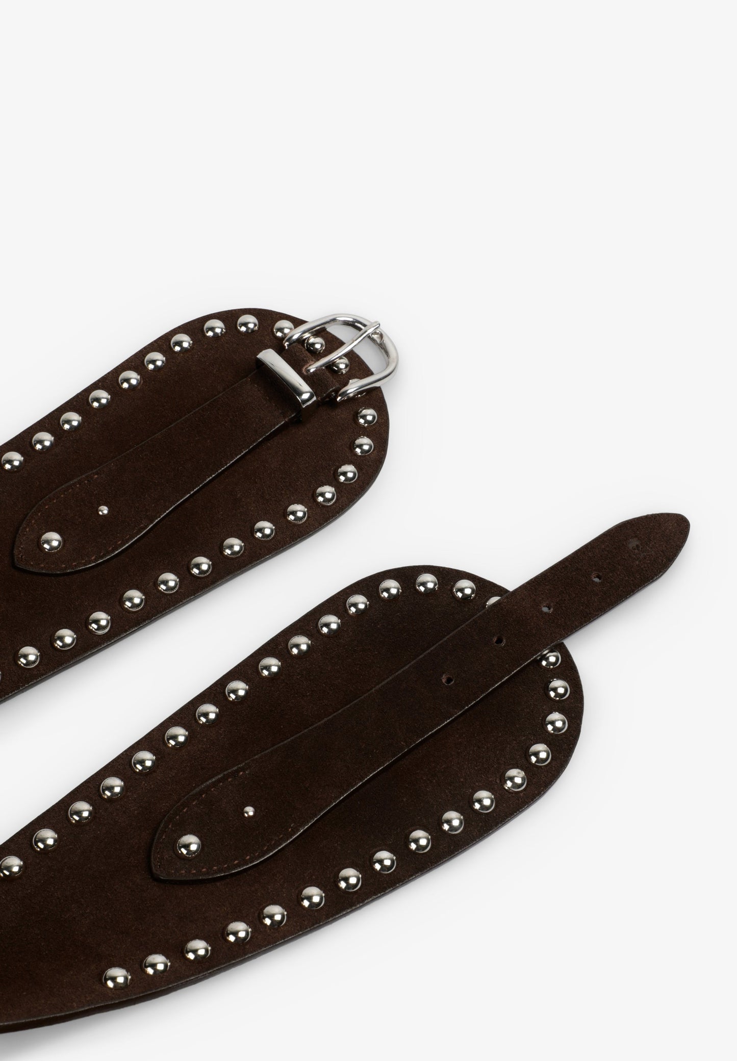 STUDDED SUEDE SASH BELT