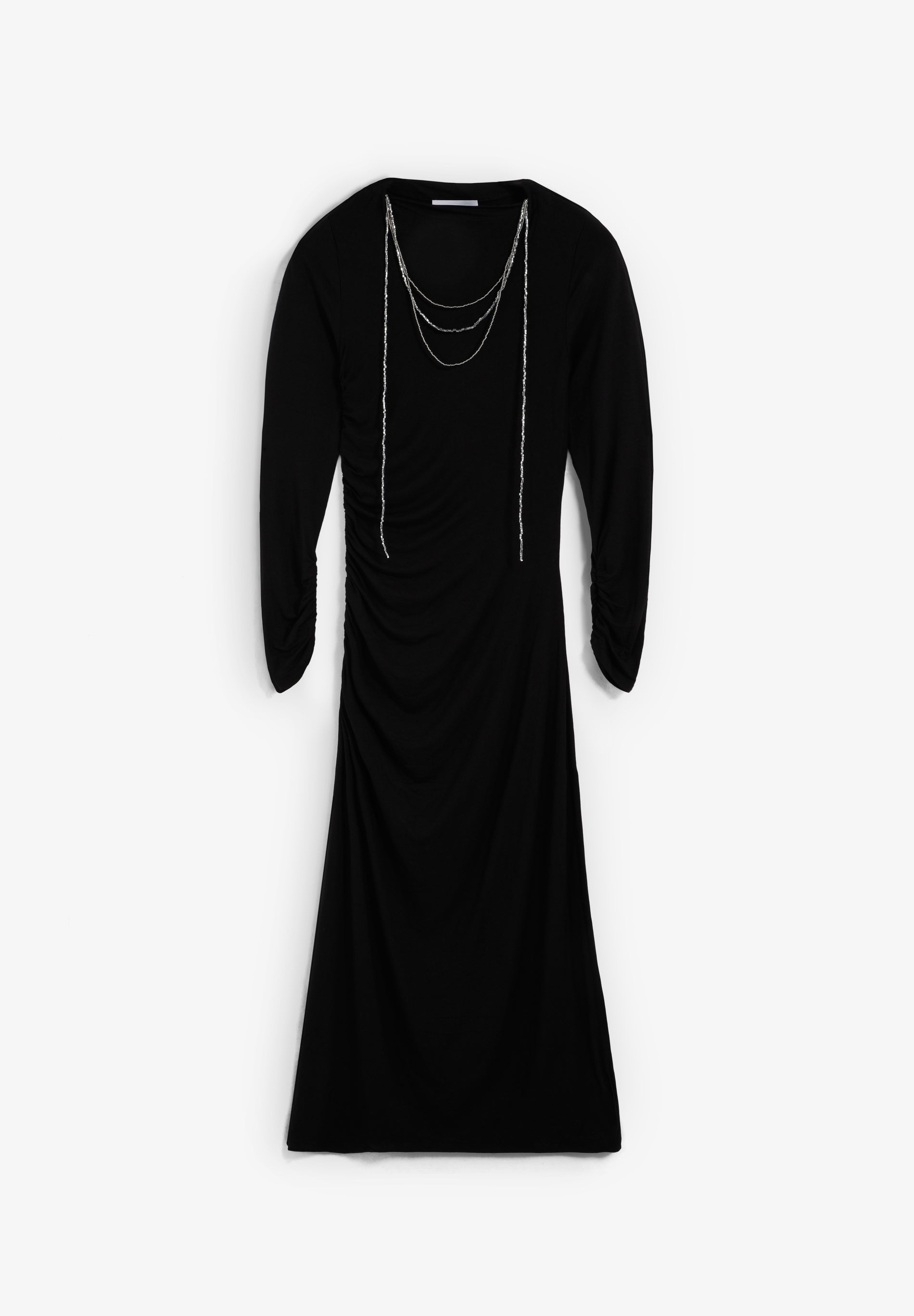 KNIT DRESS WITH COLLAR