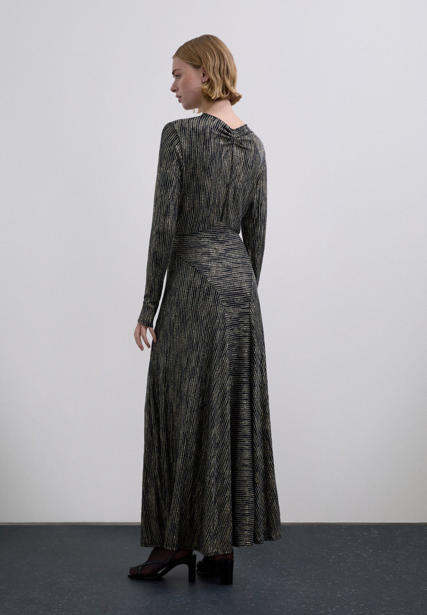 XM SCMULTISTRIPES LUREX DRESS