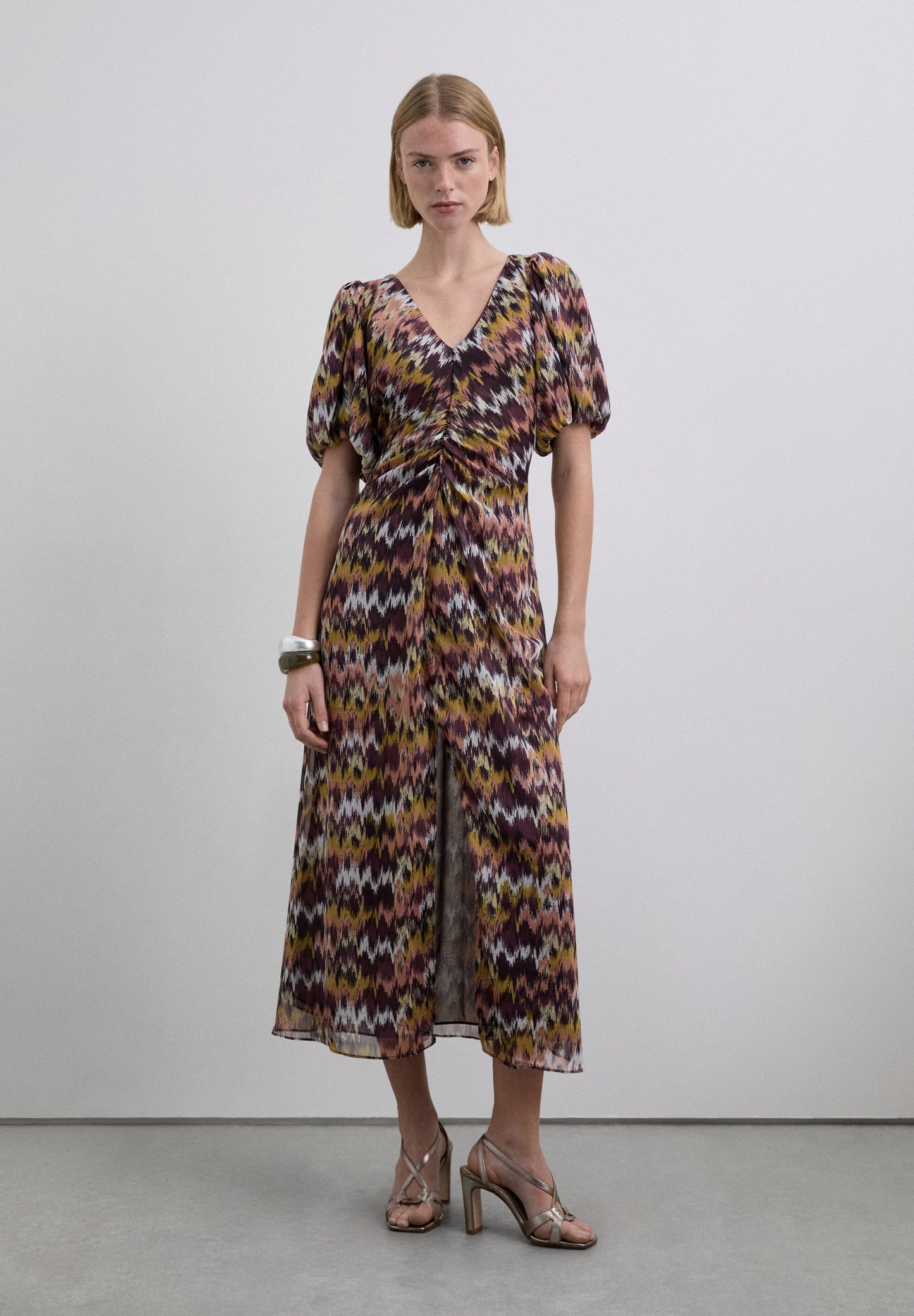 SCVINESO FIRPRINT DRESS