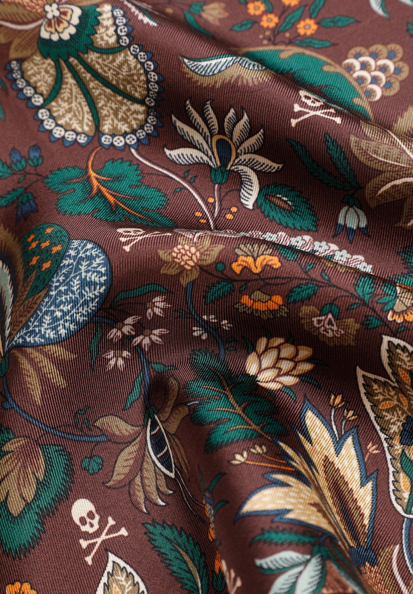 SILK FLORAL PRINT POCKET SQUARE