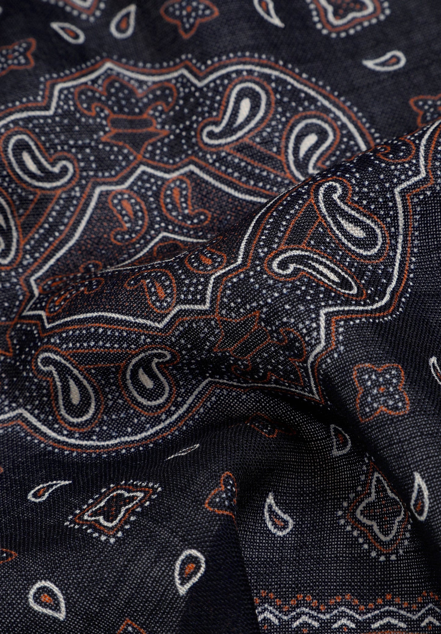 SILK BANDANA PRINT POCKET SQUARE