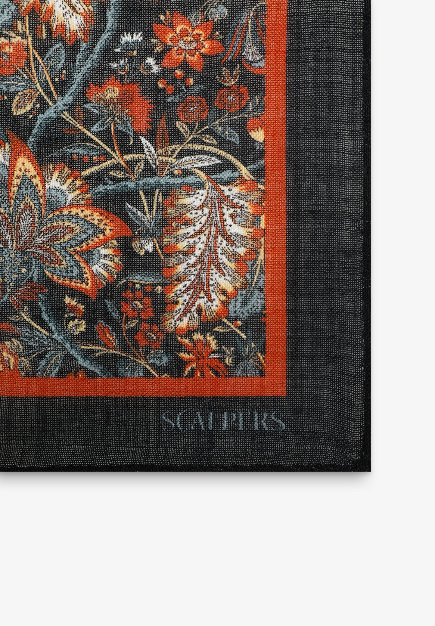 SILK FLORAL PRINT POCKET SQUARE