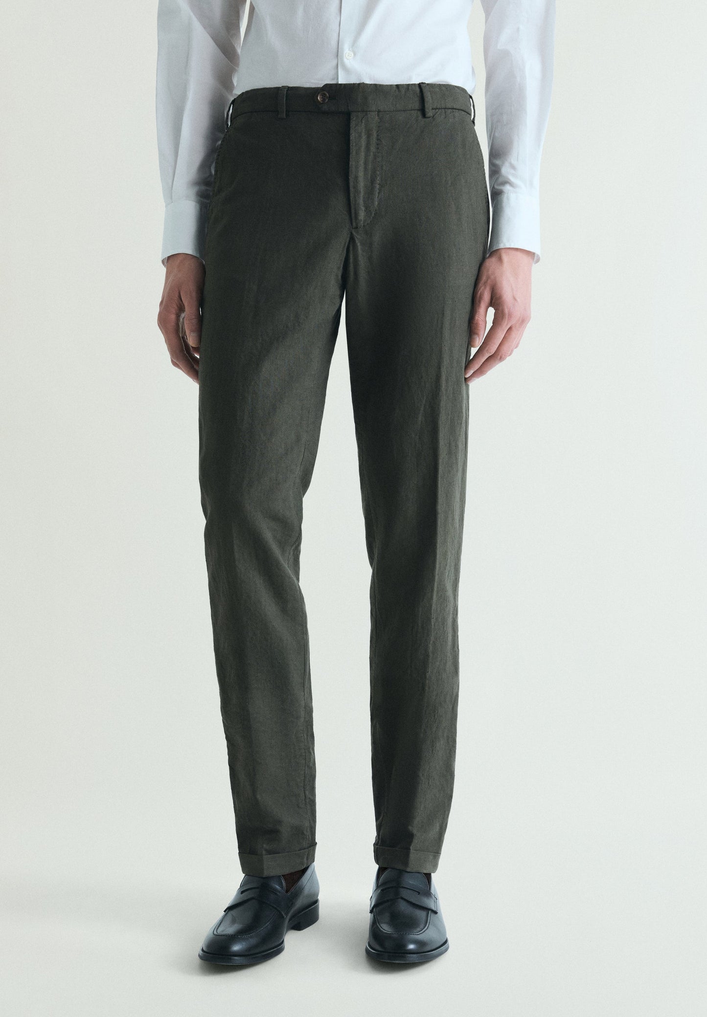 LINEN SUIT TROUSERS