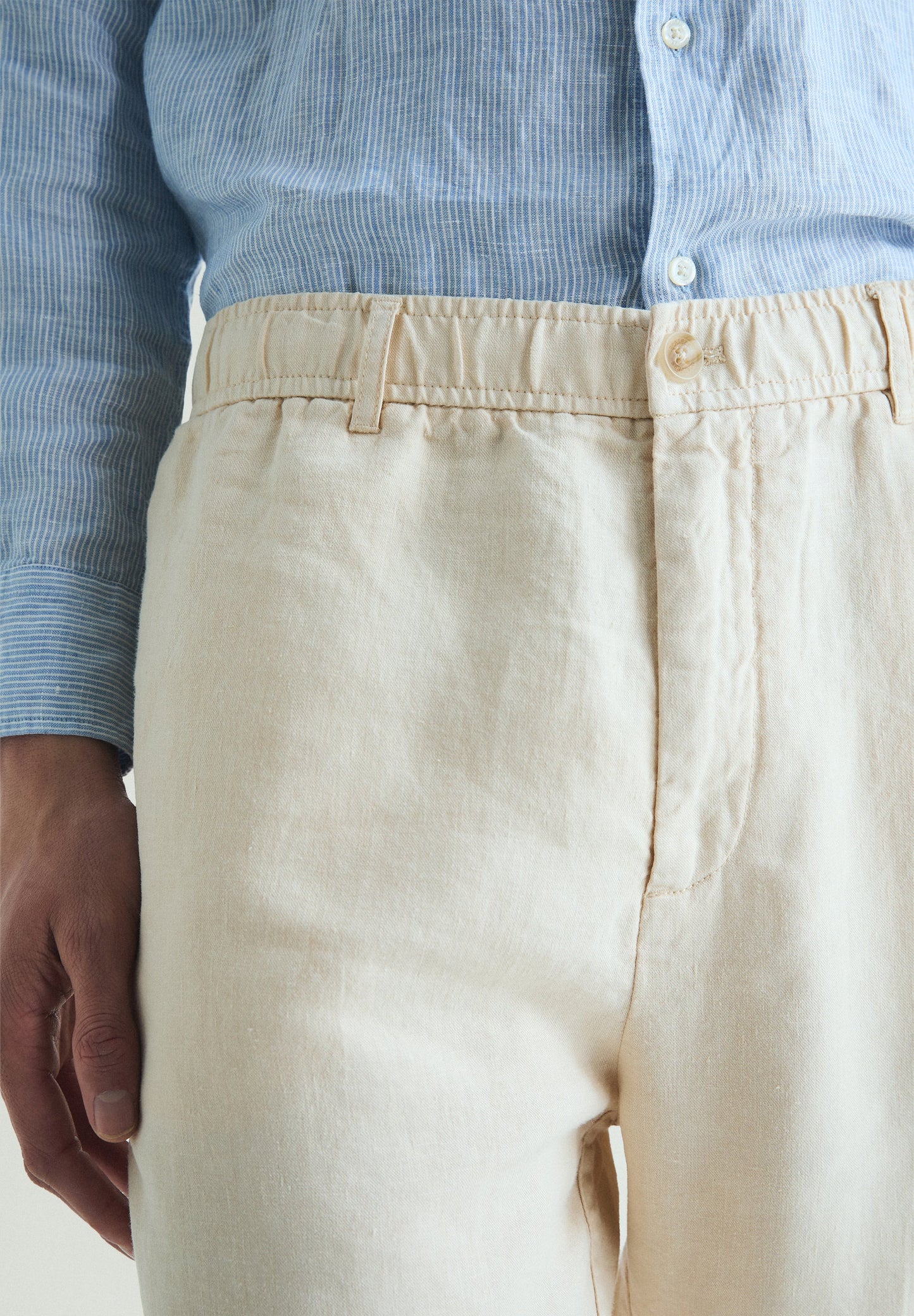 RELAXED FIT LINEN TROUSERS