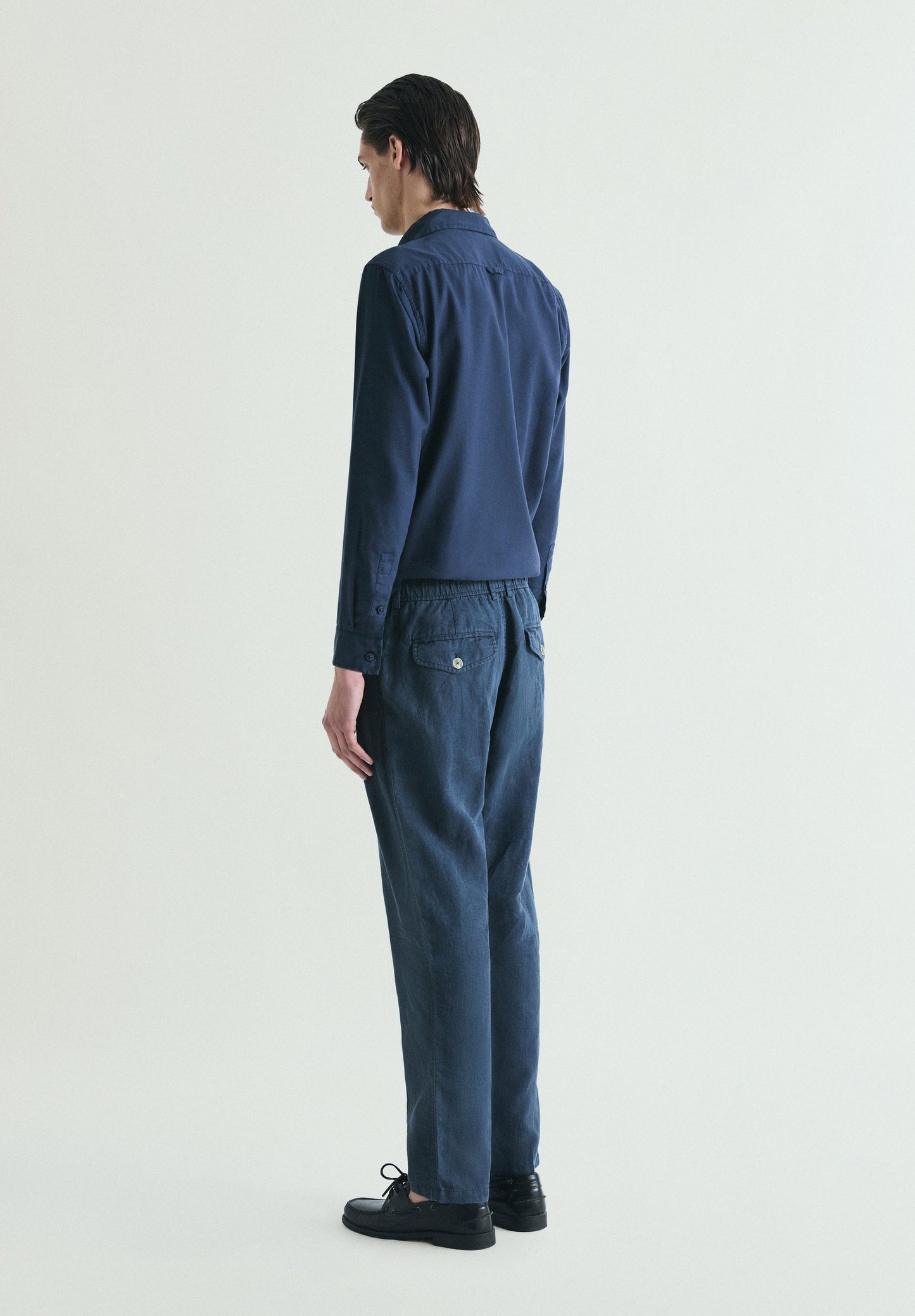 RELAXED FIT LINEN TROUSERS