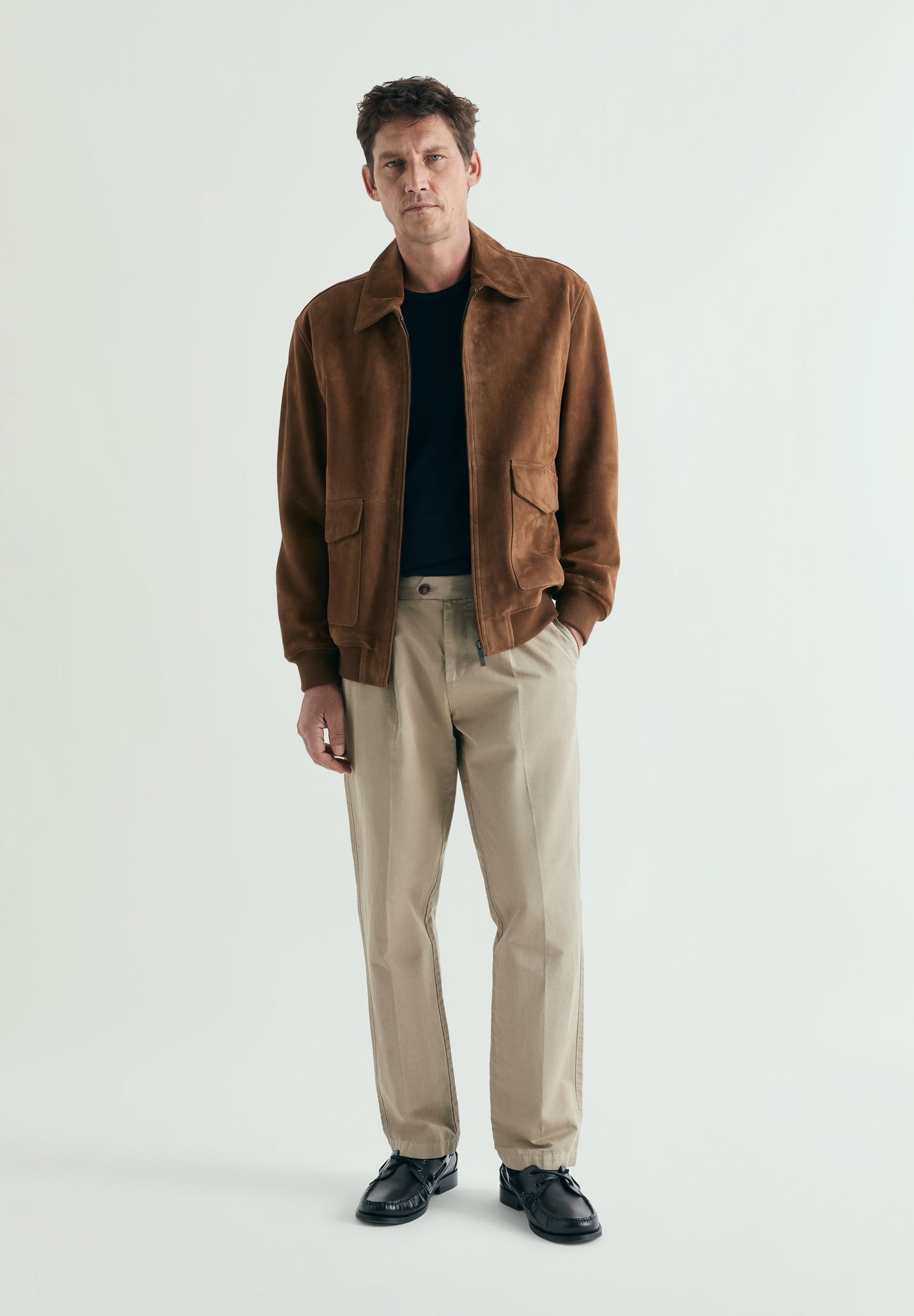 SLIM FIT DARTED TROUSERS