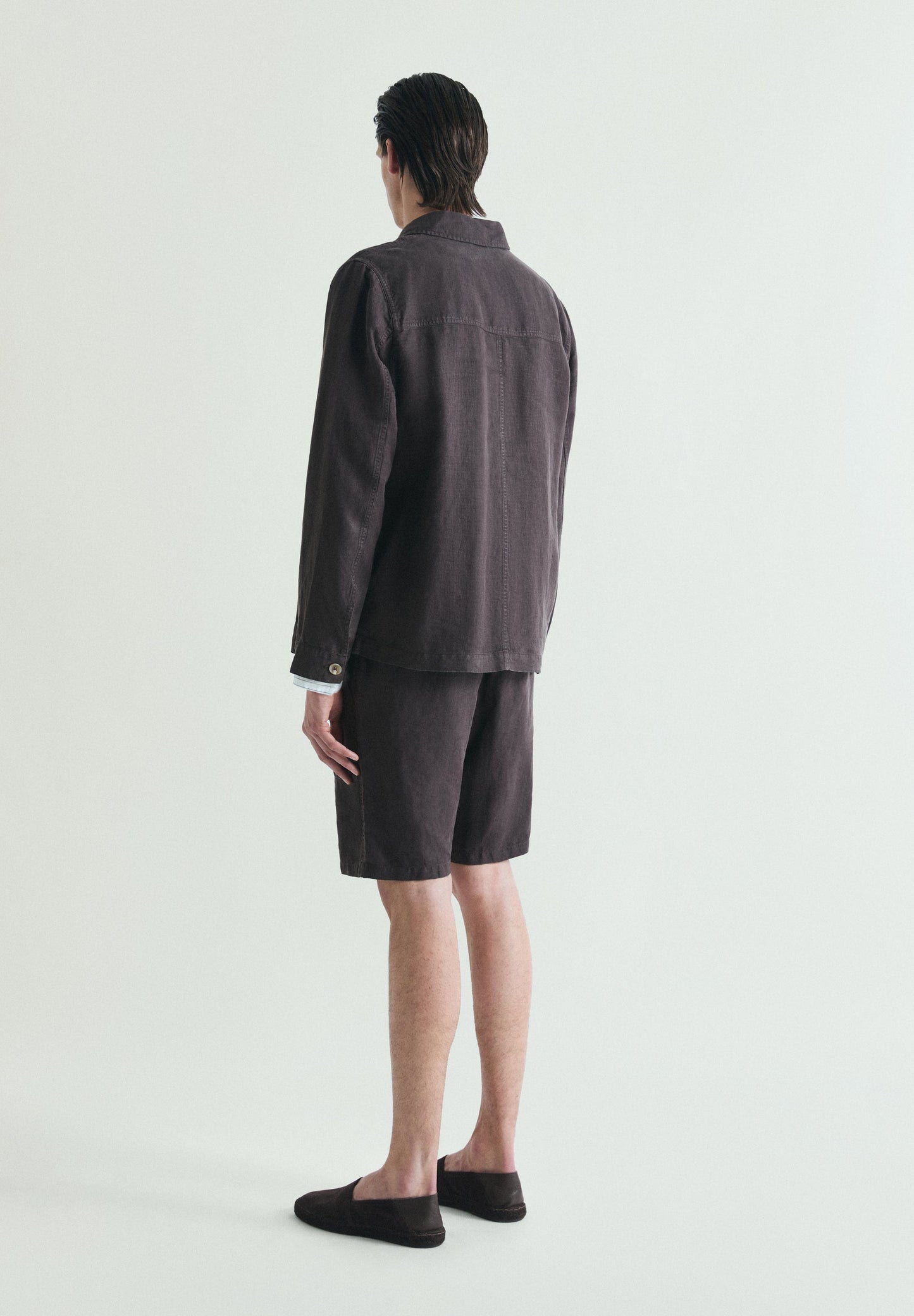 LINEN OVERSHIRT WITH POCKETS