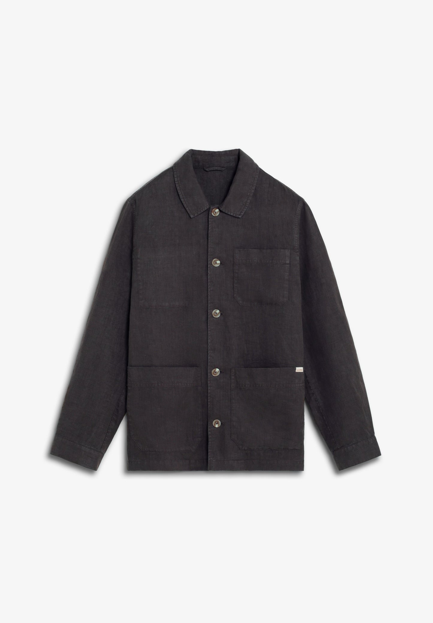 LINEN OVERSHIRT WITH POCKETS