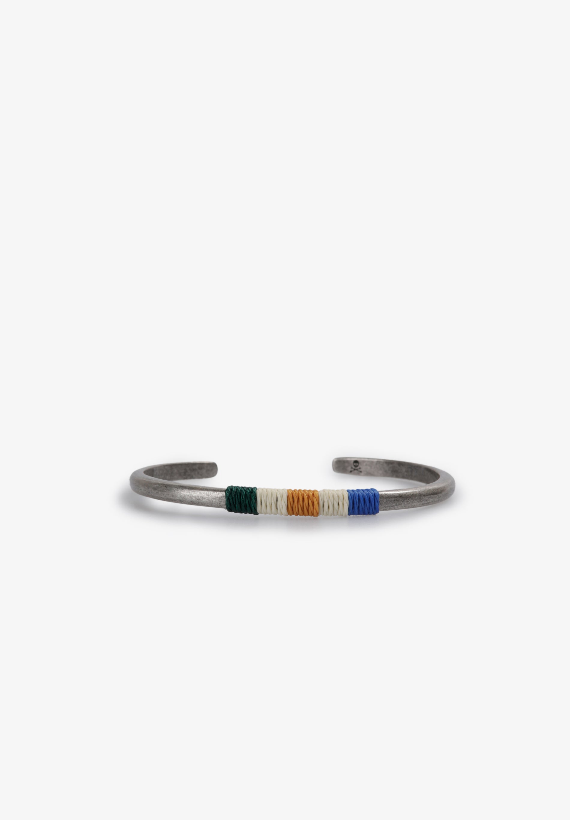METAL BRACELET WITH CORD DETAIL
