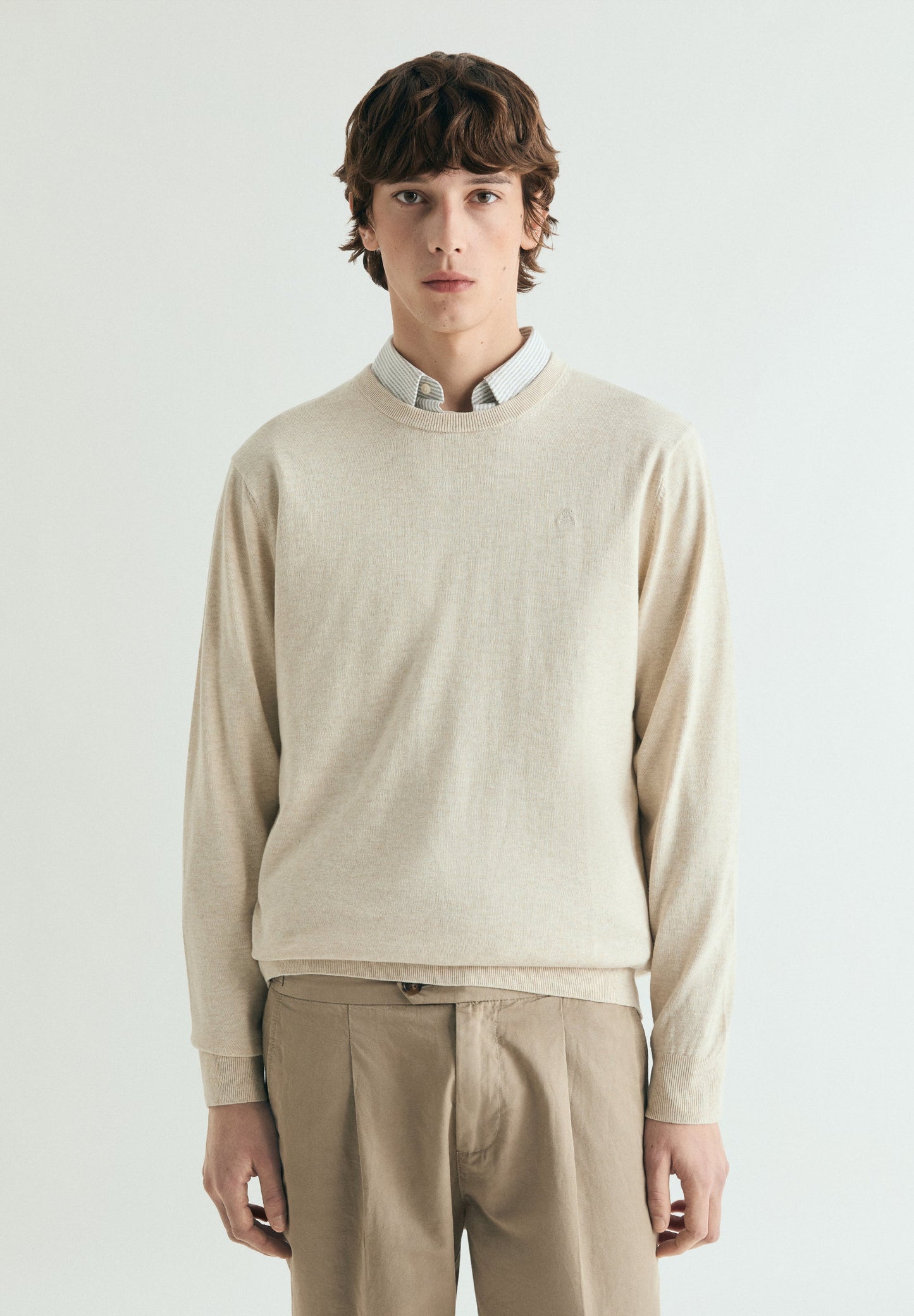 SUPIMA RIBBED SWEATER