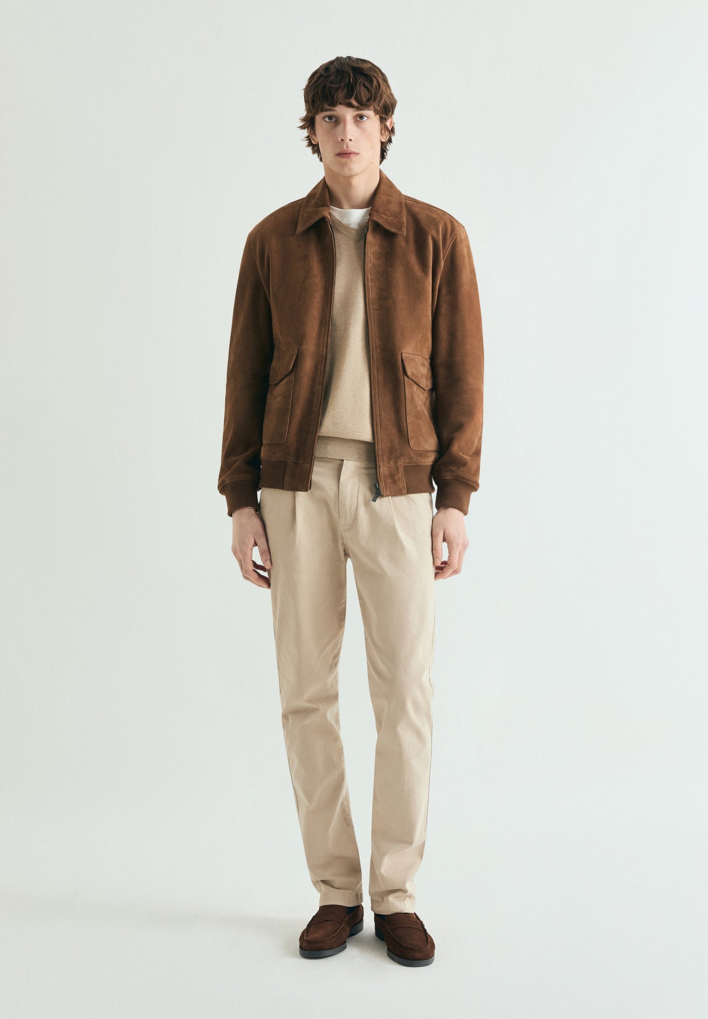 SUPIMA SWEATER WITH TONAL EMBROIDERY