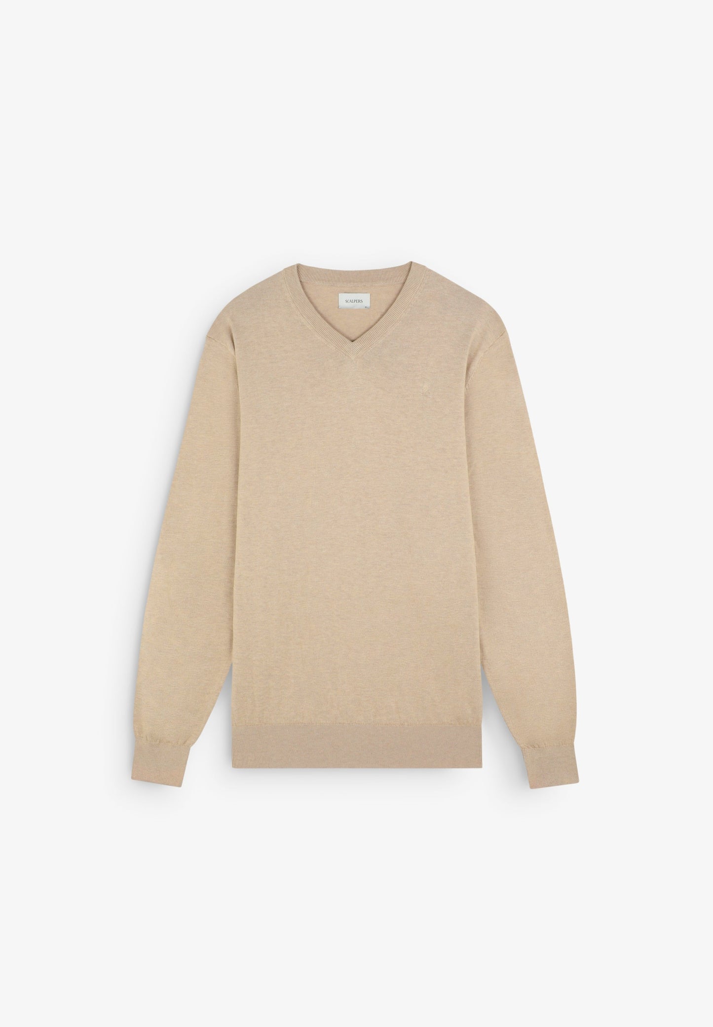 SUPIMA SWEATER WITH TONAL EMBROIDERY