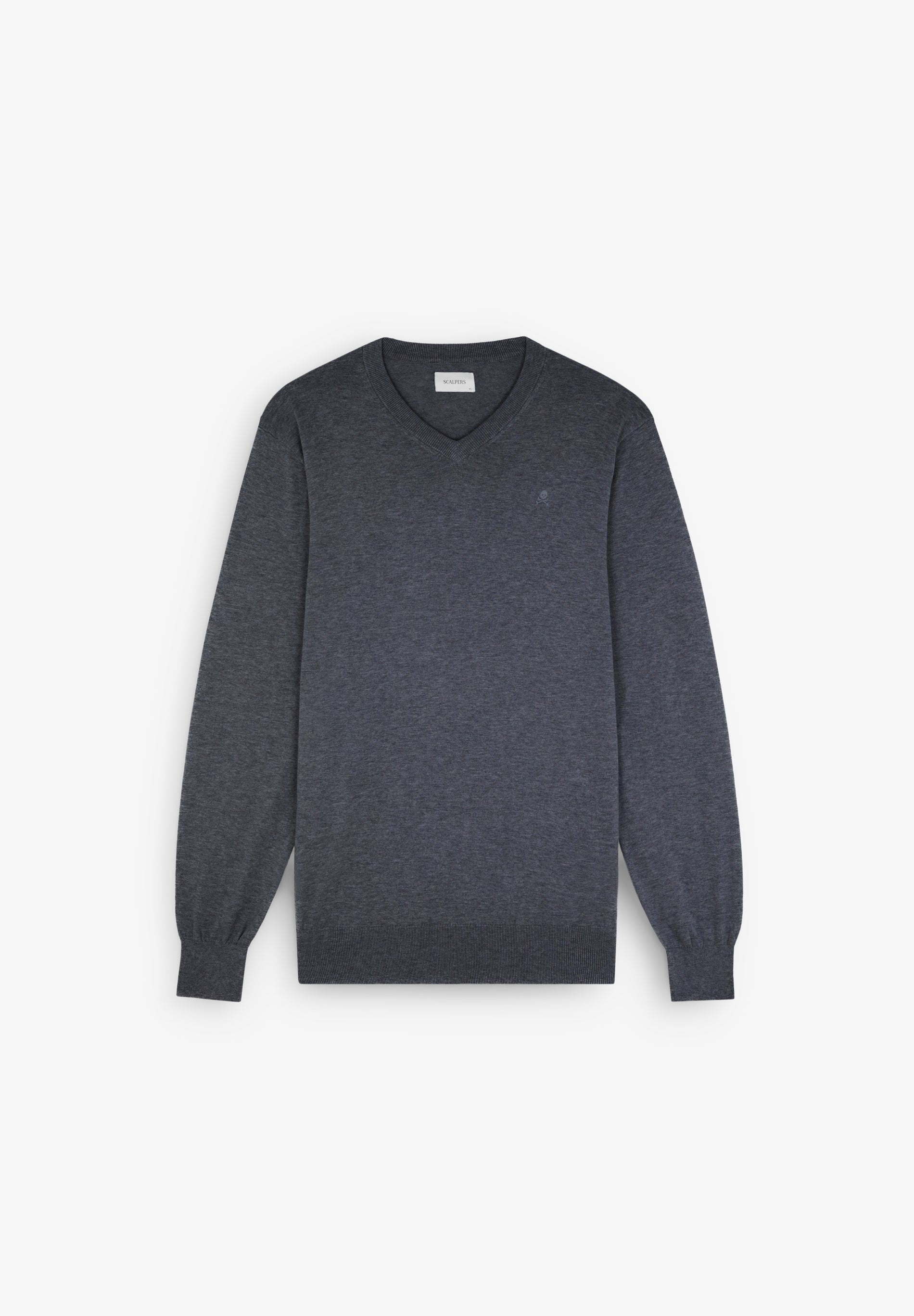 SUPIMA SWEATER WITH TONAL EMBROIDERY