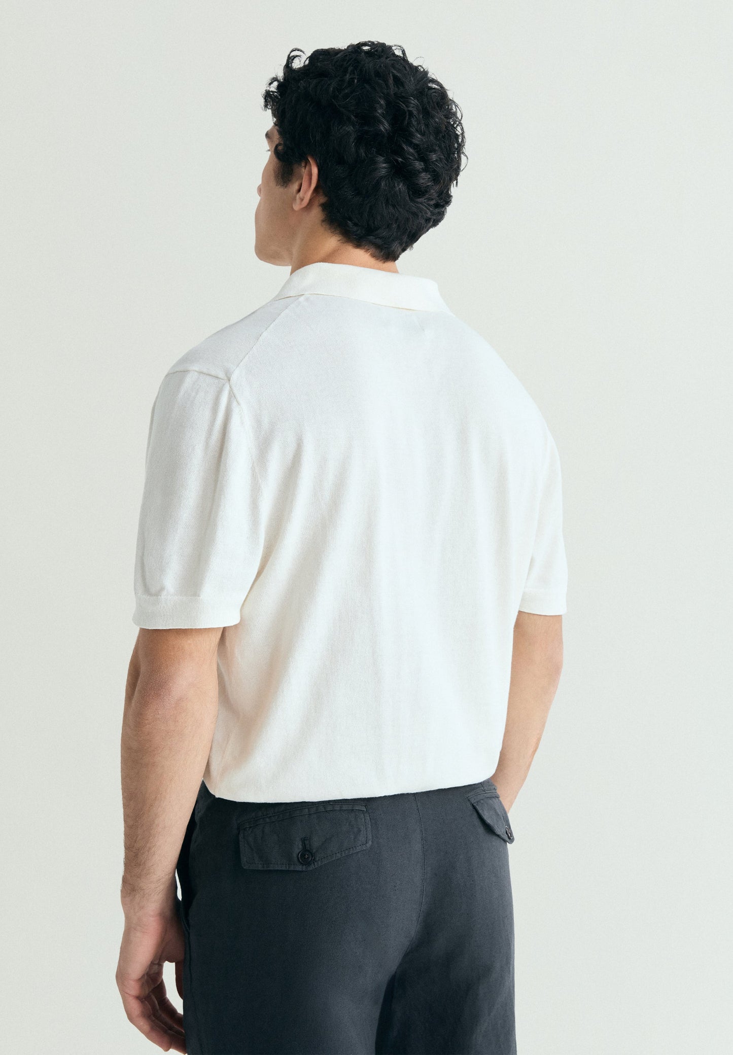FINE KNIT POLO SHIRT