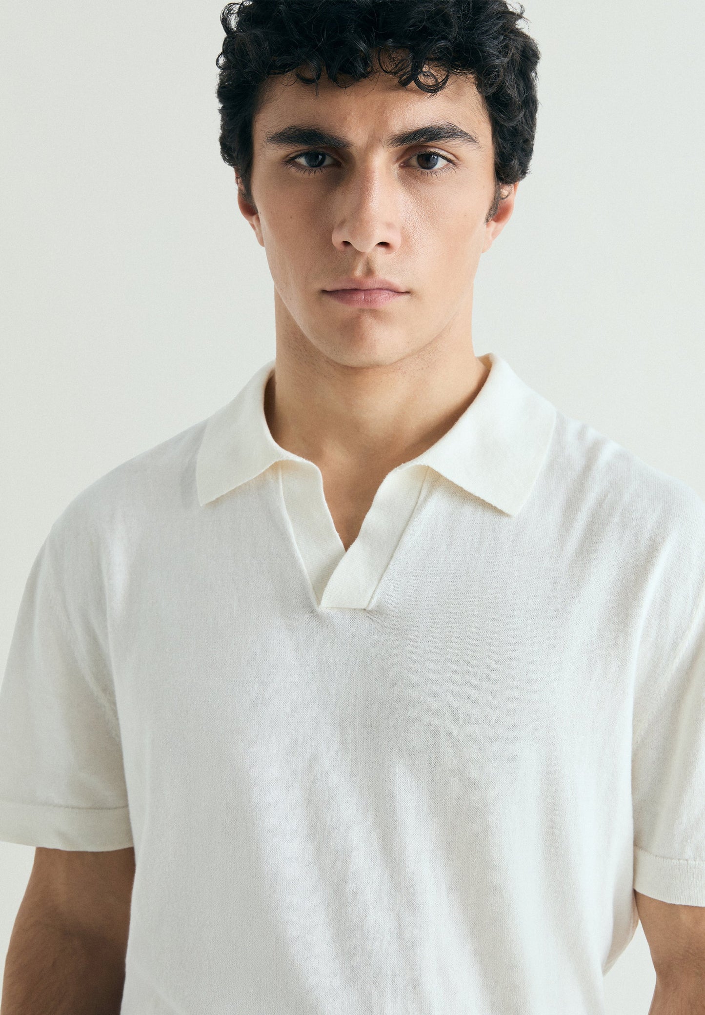 FINE KNIT POLO SHIRT