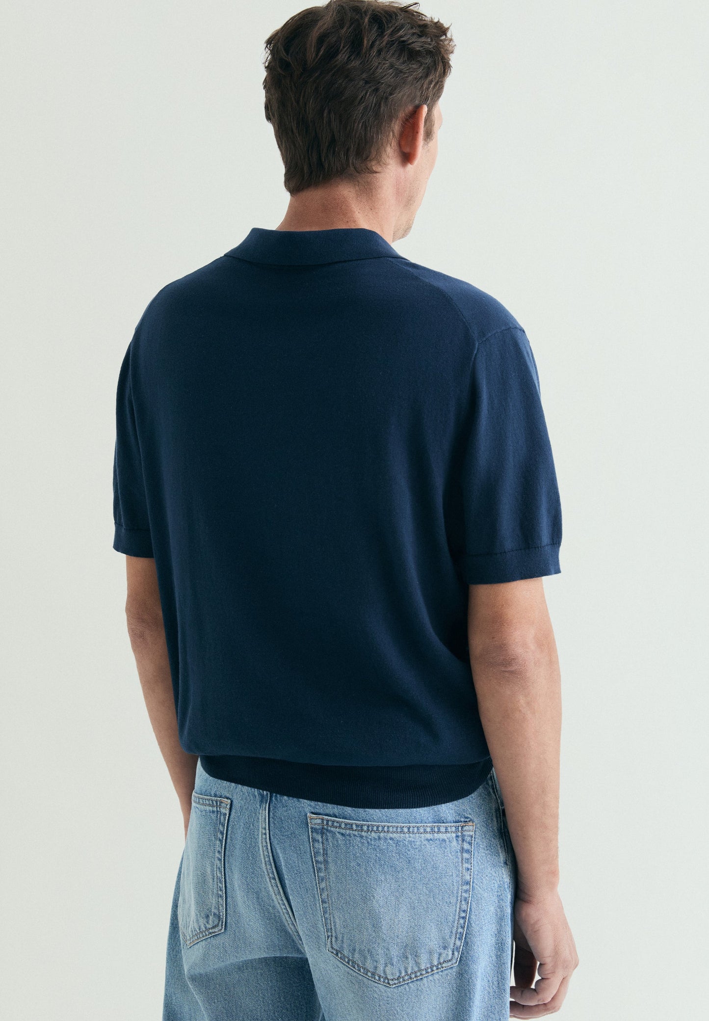 FINE KNIT POLO SHIRT