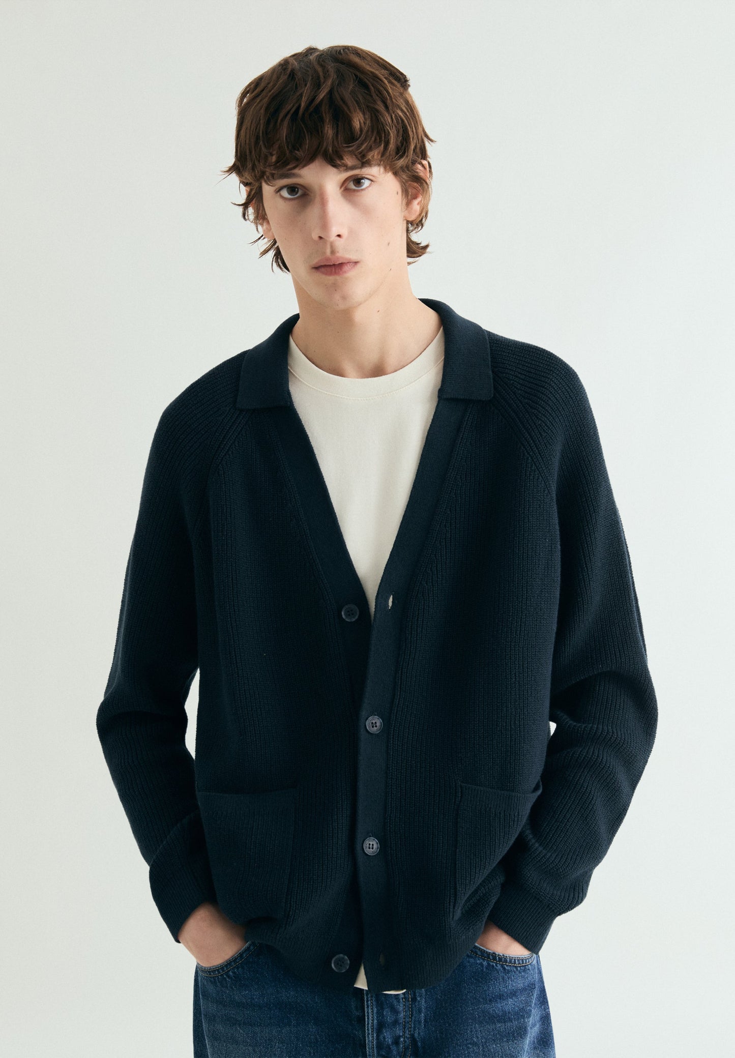 COTTON AND LINEN CARDIGAN