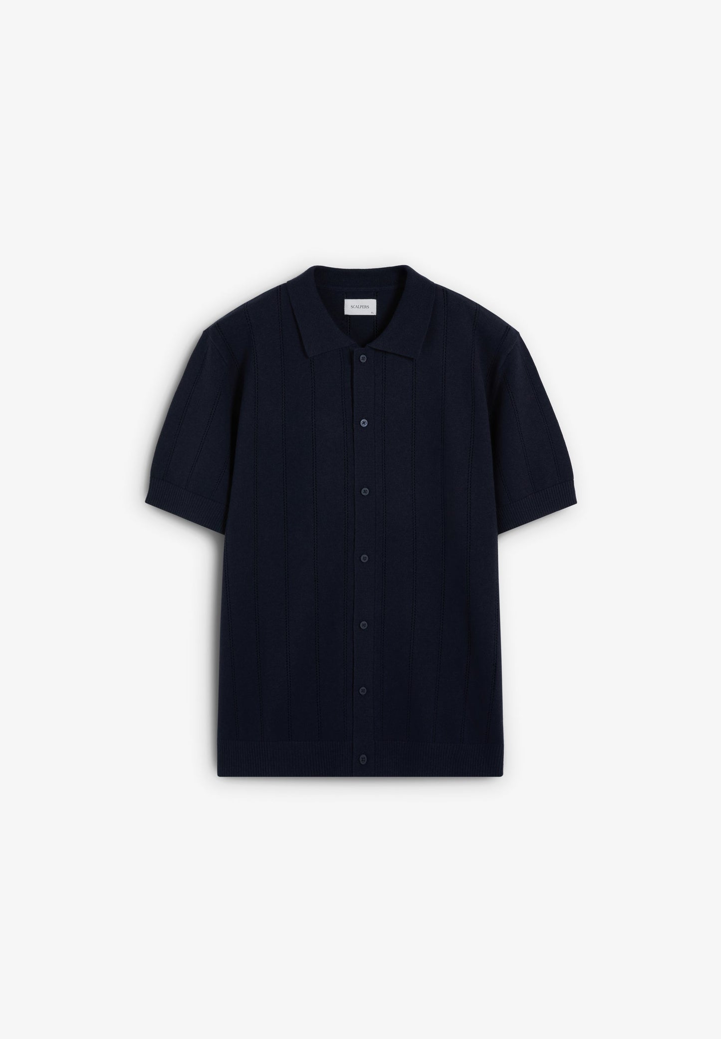 FINE KNIT POLO SHIRT WITH BUTTONS