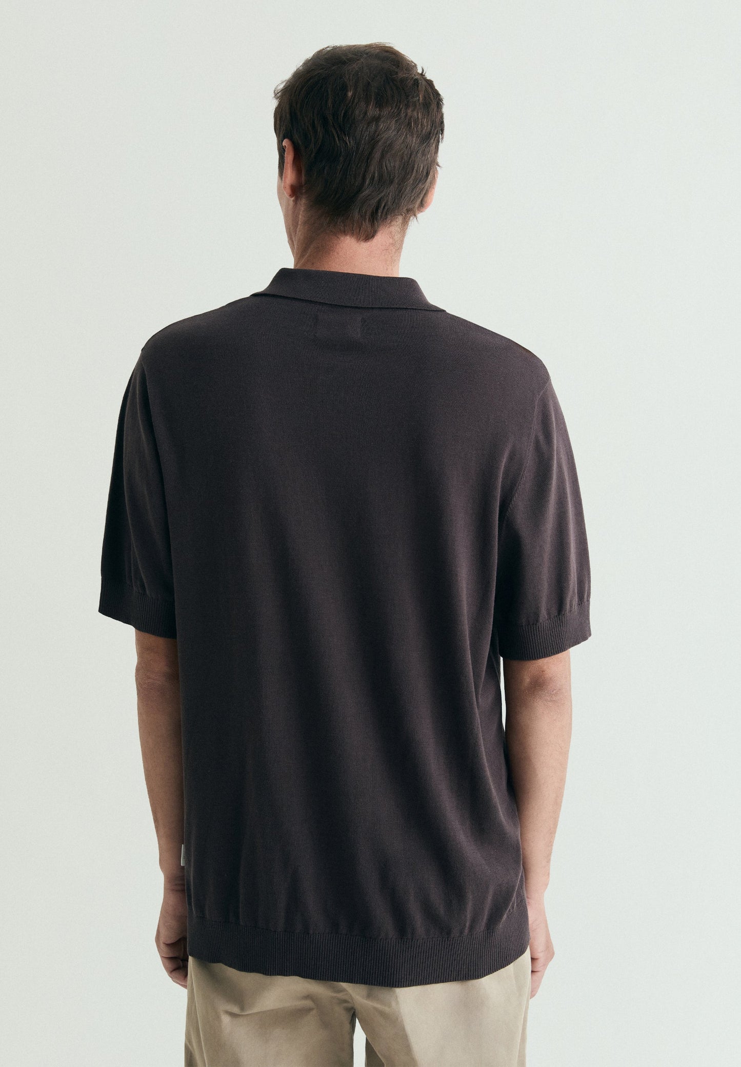 FINE KNIT POLO SHIRT WITH BUTTONS