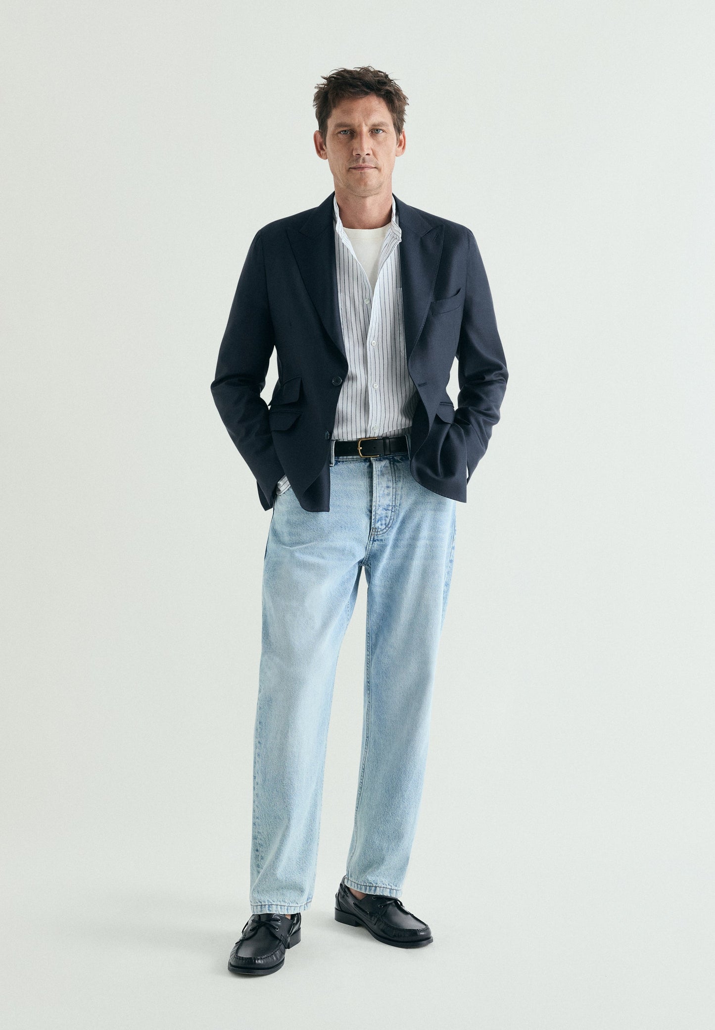 SCLINEN POCKET MAO SHIRT