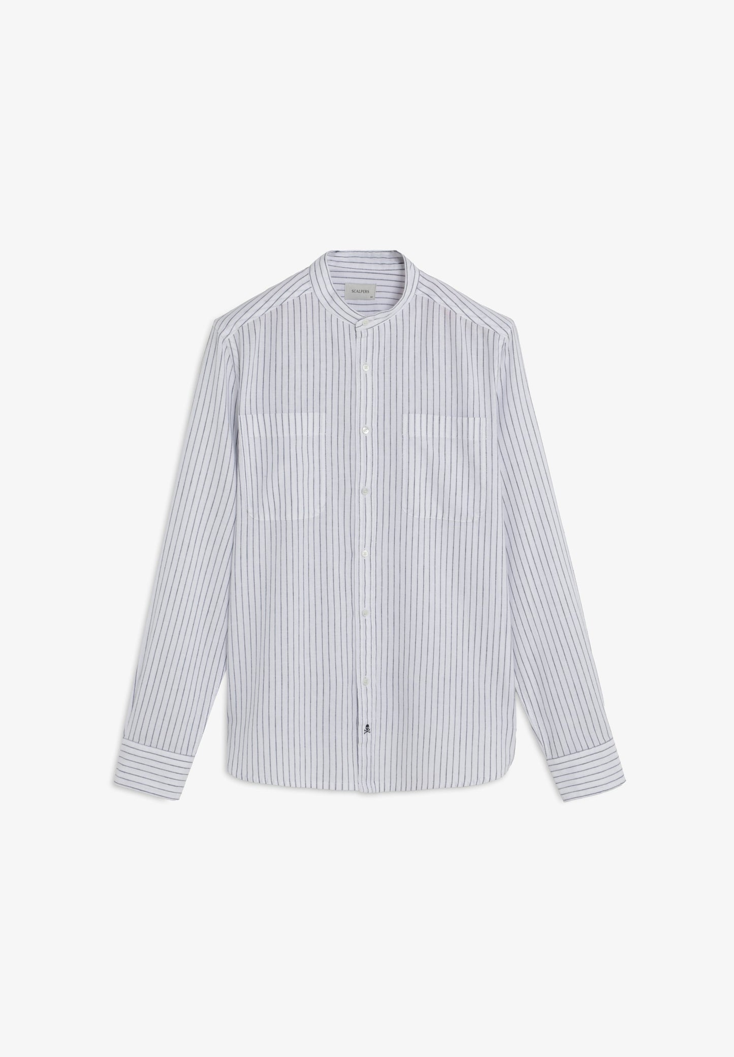 SCLINEN POCKET MAO SHIRT