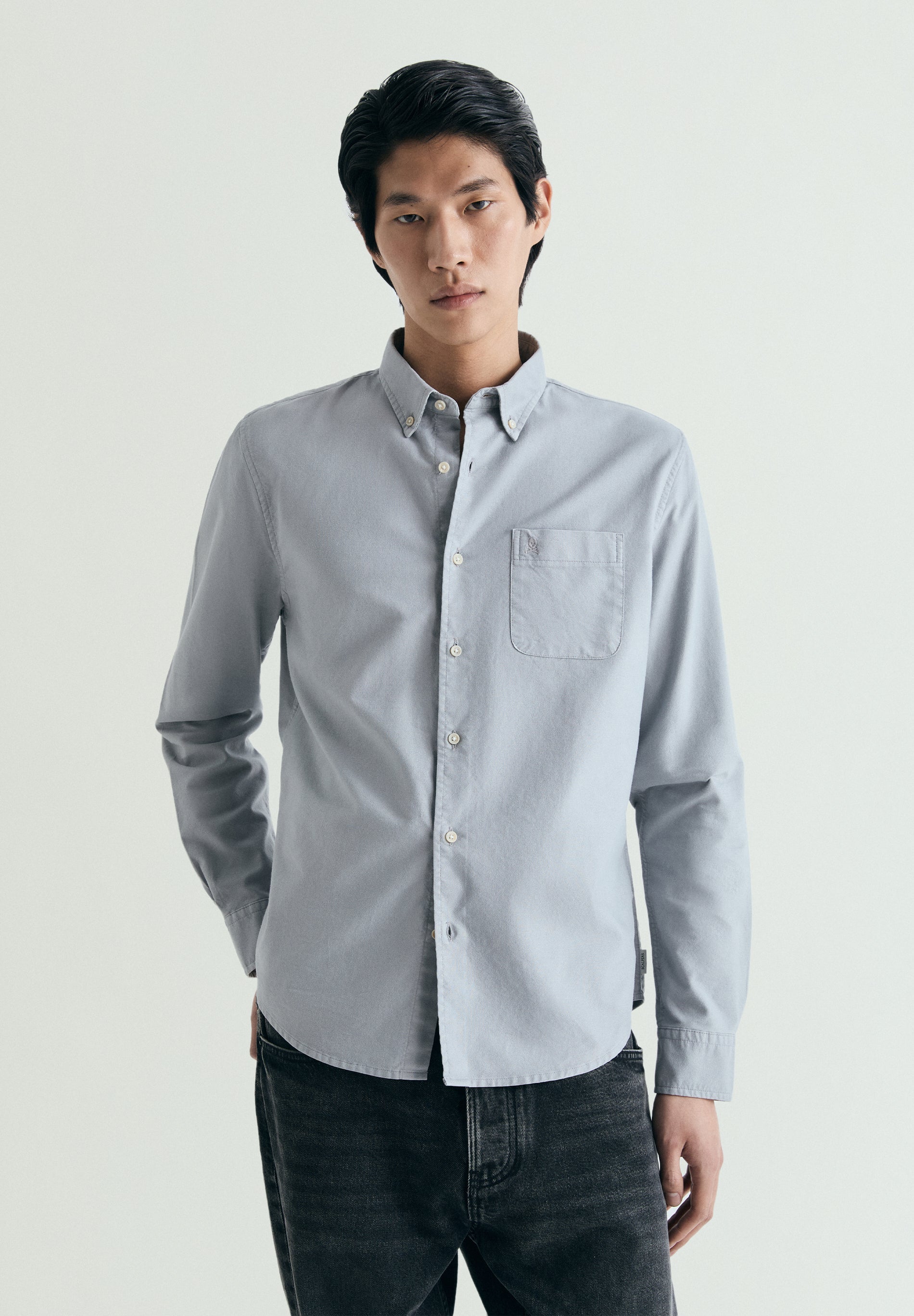 OXFORD SHIRT WITH MATCHING EMBROIDERY