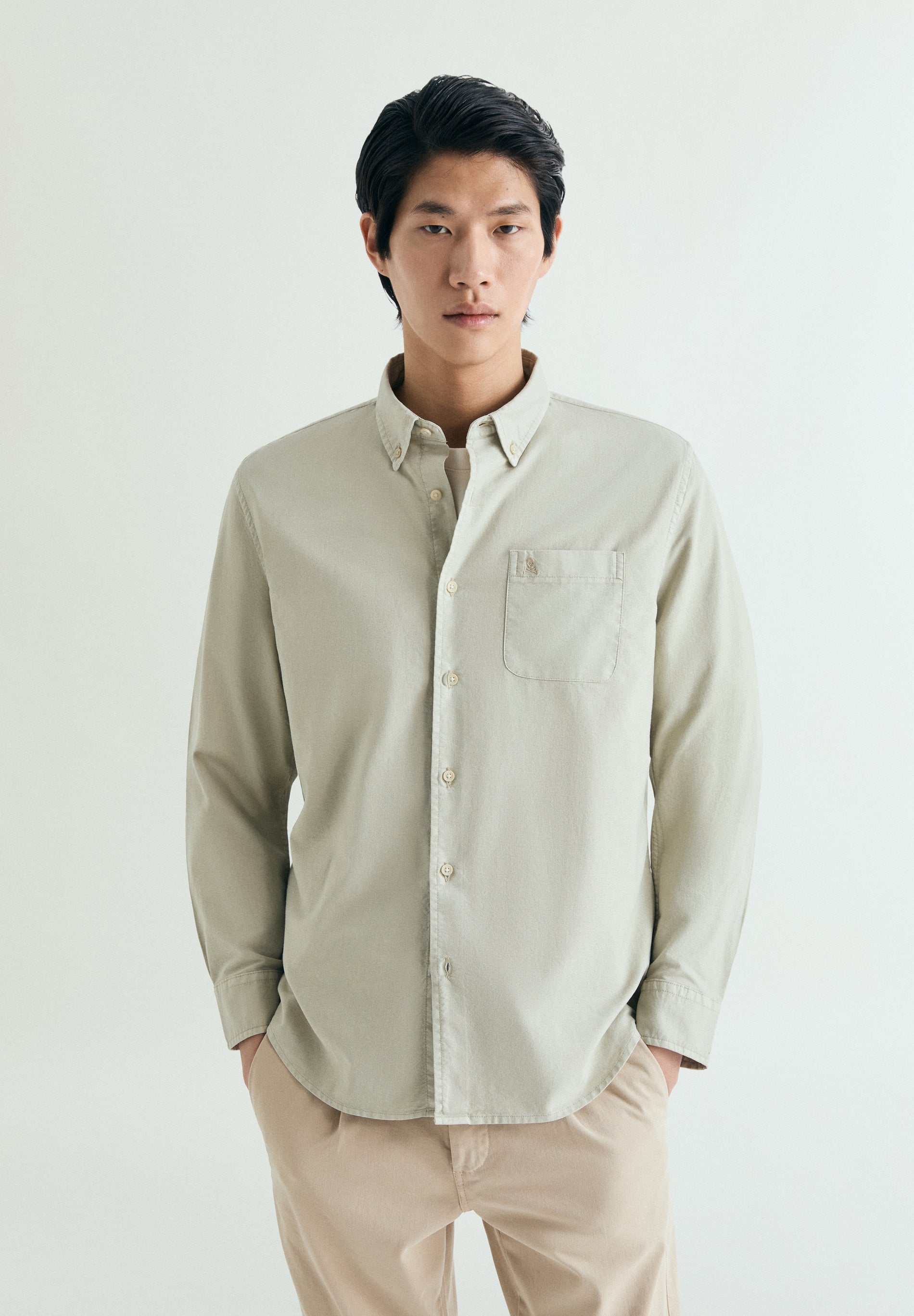 OXFORD SHIRT WITH MATCHING EMBROIDERY